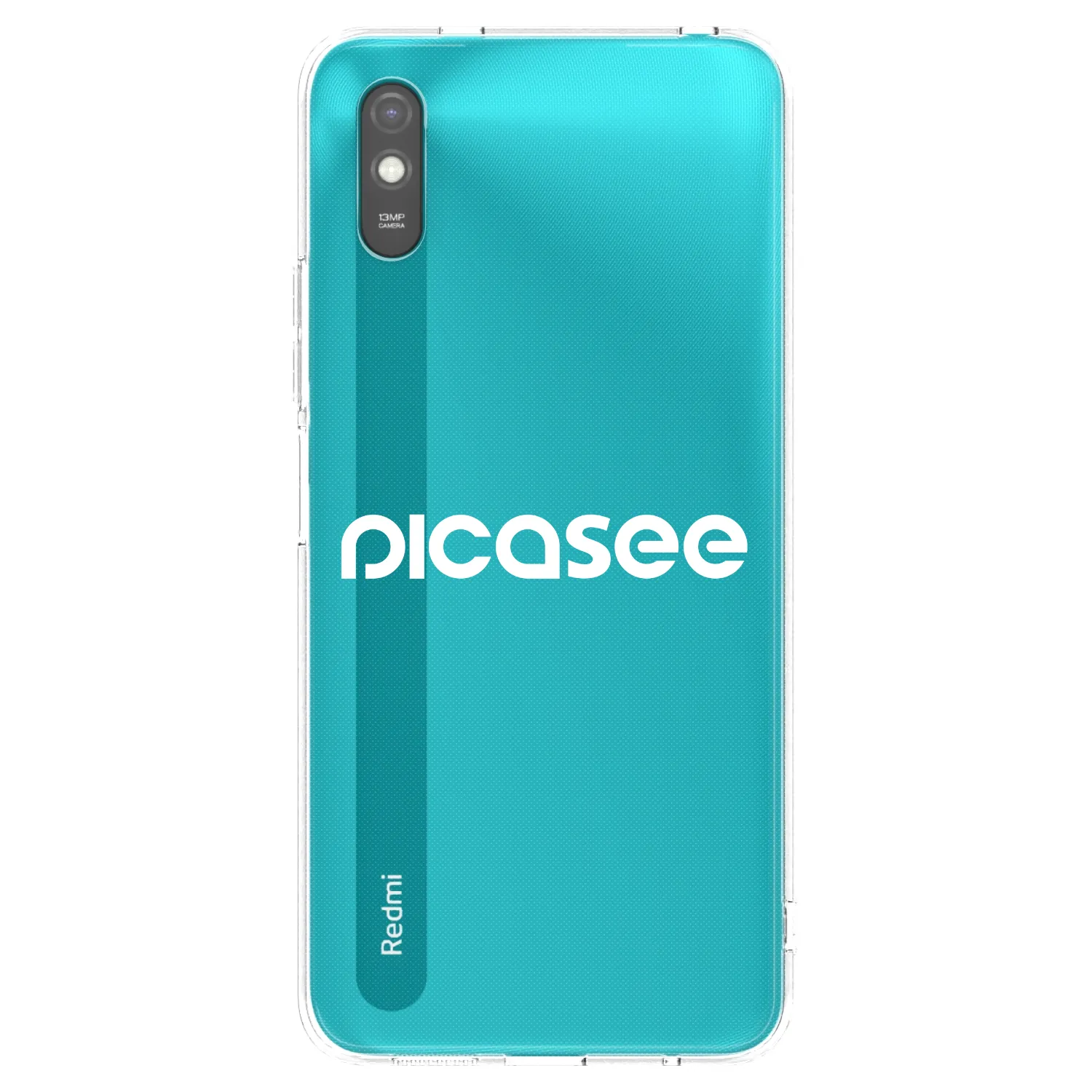 Picasee husă neagră din silicon pentru Xiaomi Redmi 9A - Picasee - new logo - white