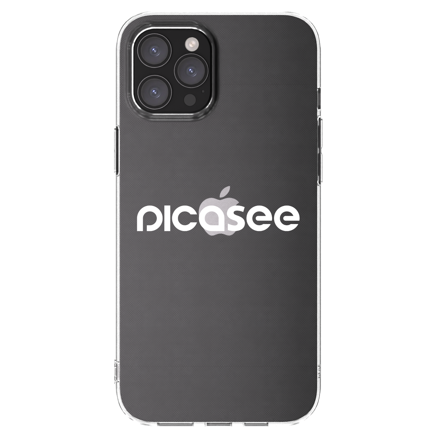 Picasee husă transparentă din silicon pentru Apple iPhone 12 Pro Max - Picasee - new logo - white