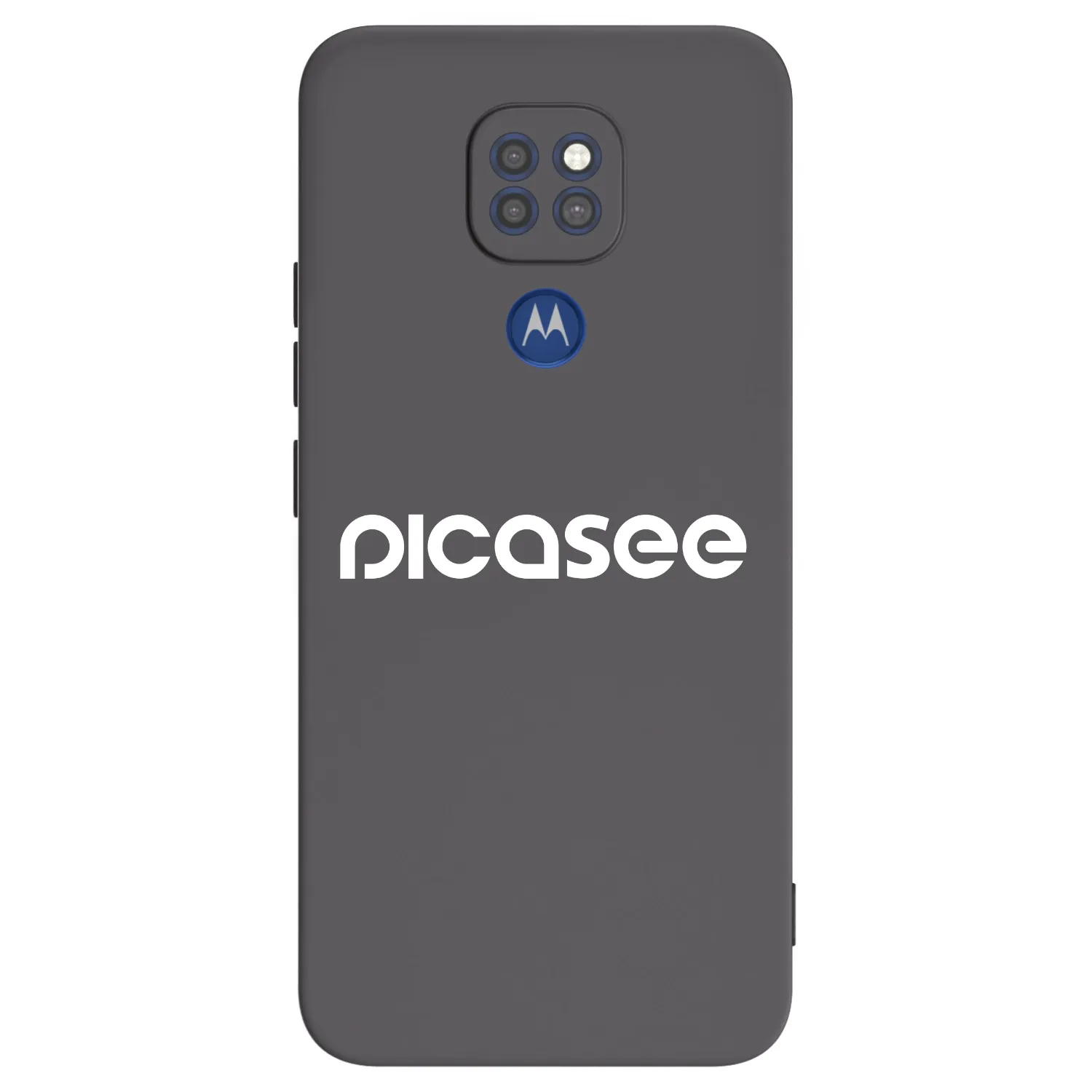 Picasee husă neagră din silicon pentru Motorola Moto G9 Play - Picasee - new logo - white