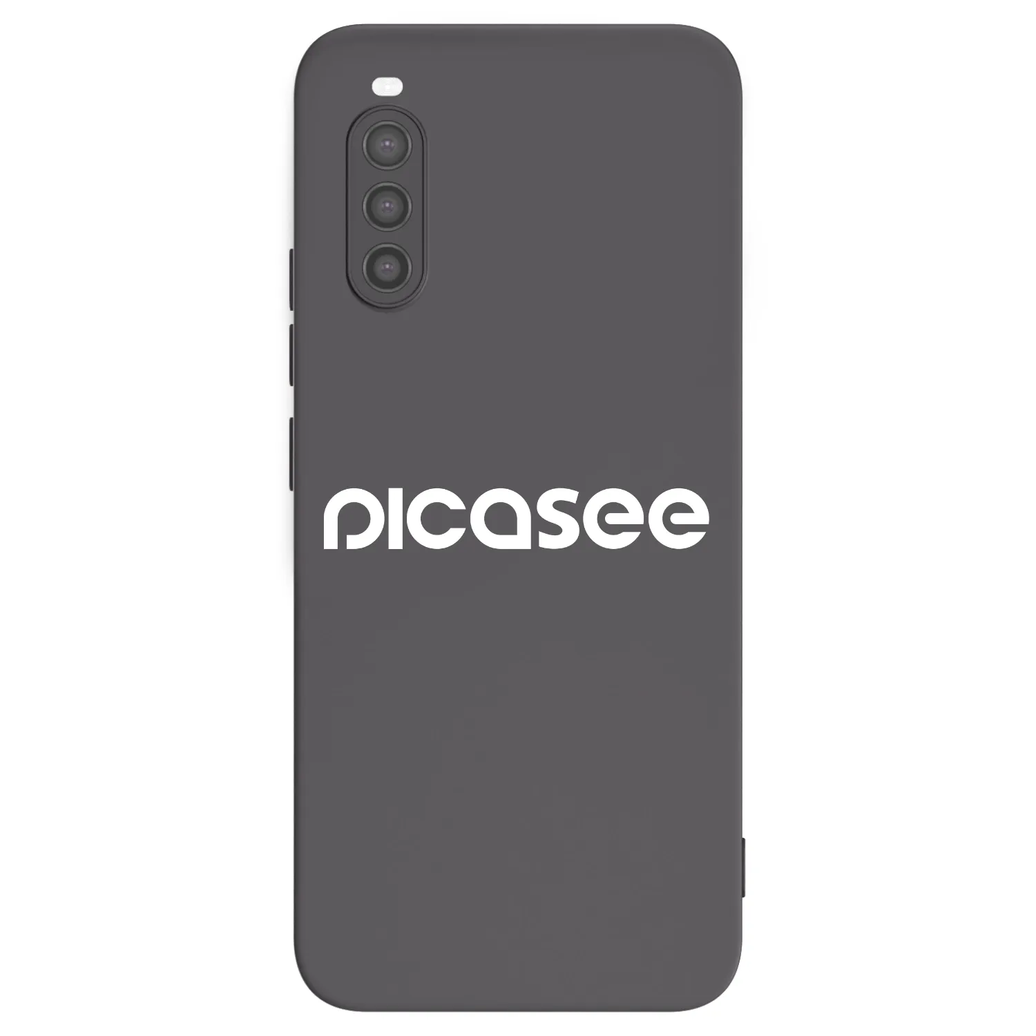 Picasee husă neagră din silicon pentru Sony Xperia 10 II - Picasee - new logo - white