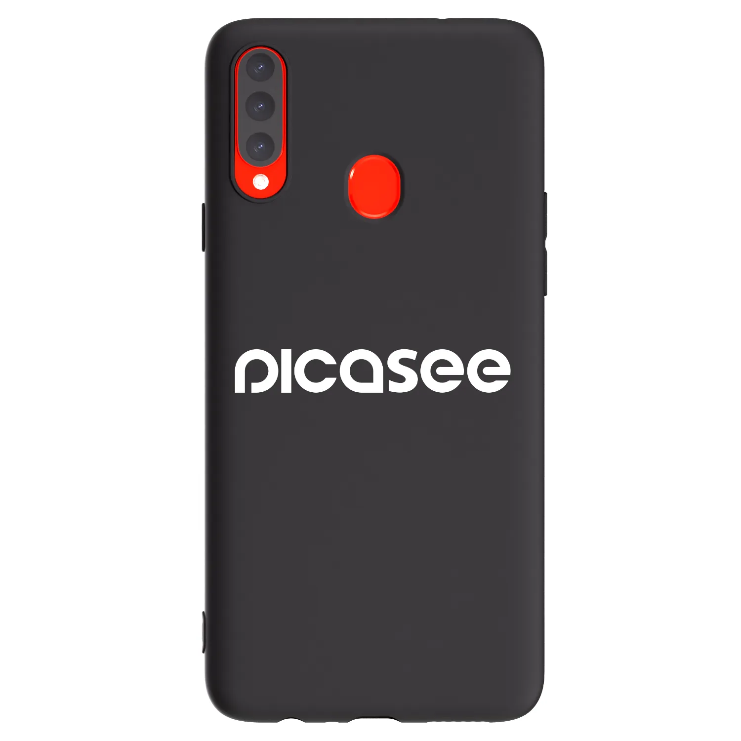 Picasee husă neagră din silicon pentru Samsung Galaxy A20s - Picasee - new logo - white