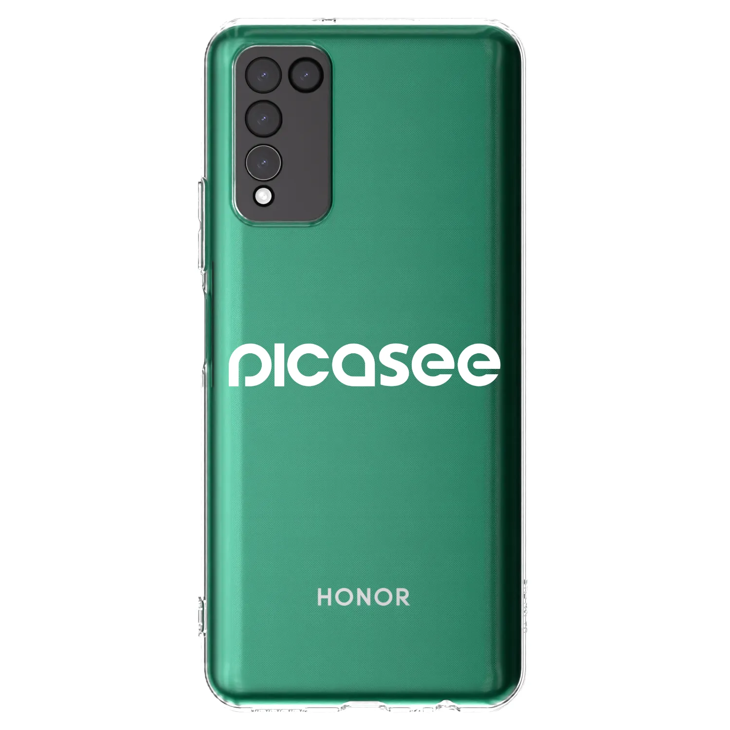 Picasee husă transparentă din silicon pentru Honor 10X Lite - Picasee - new logo - white