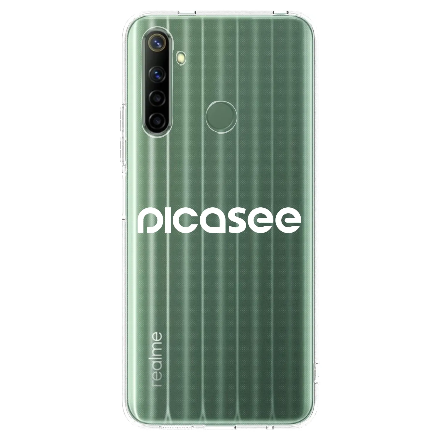 Picasee husă transparentă din silicon pentru Realme 6i - Picasee - new logo - white