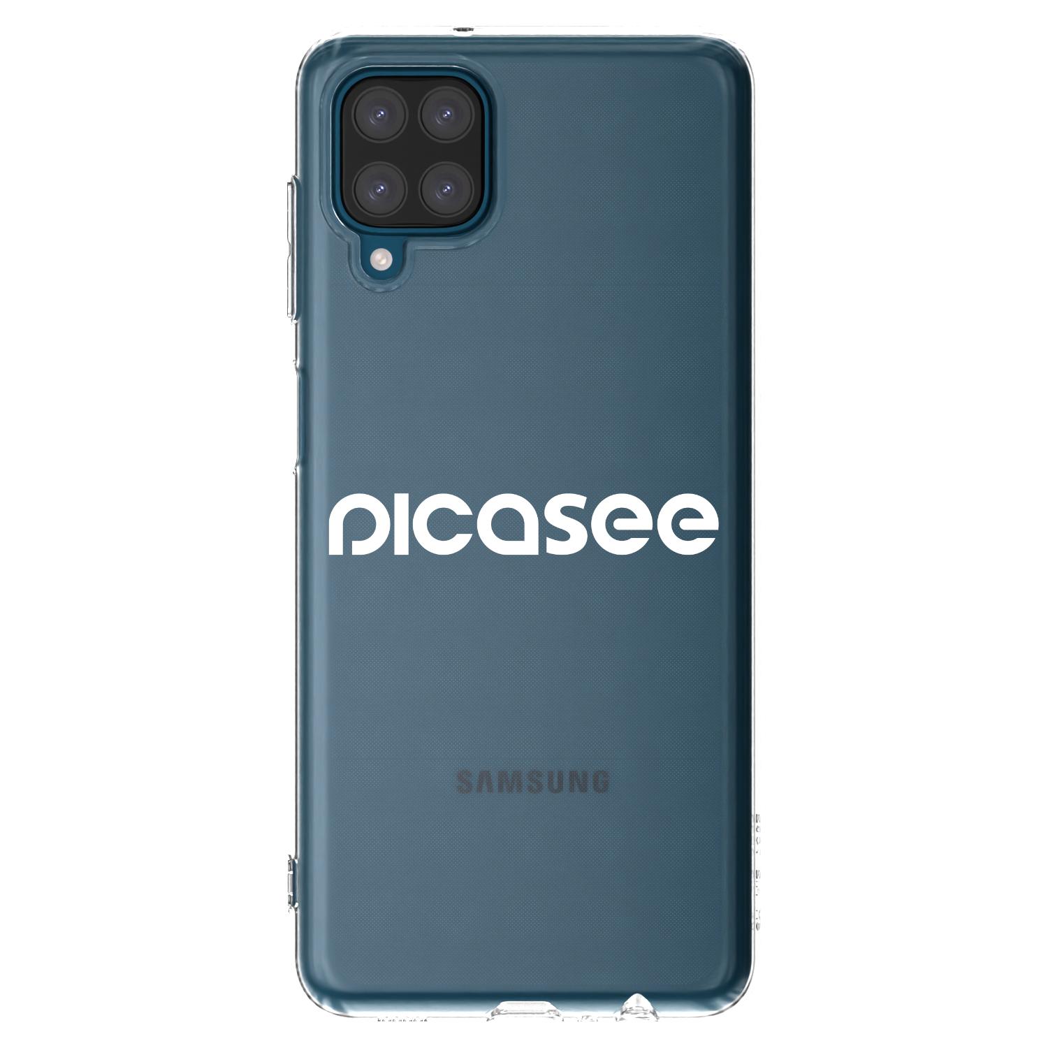 Picasee husă transparentă din silicon pentru Samsung Galaxy A12 A125F - Picasee - new logo - white