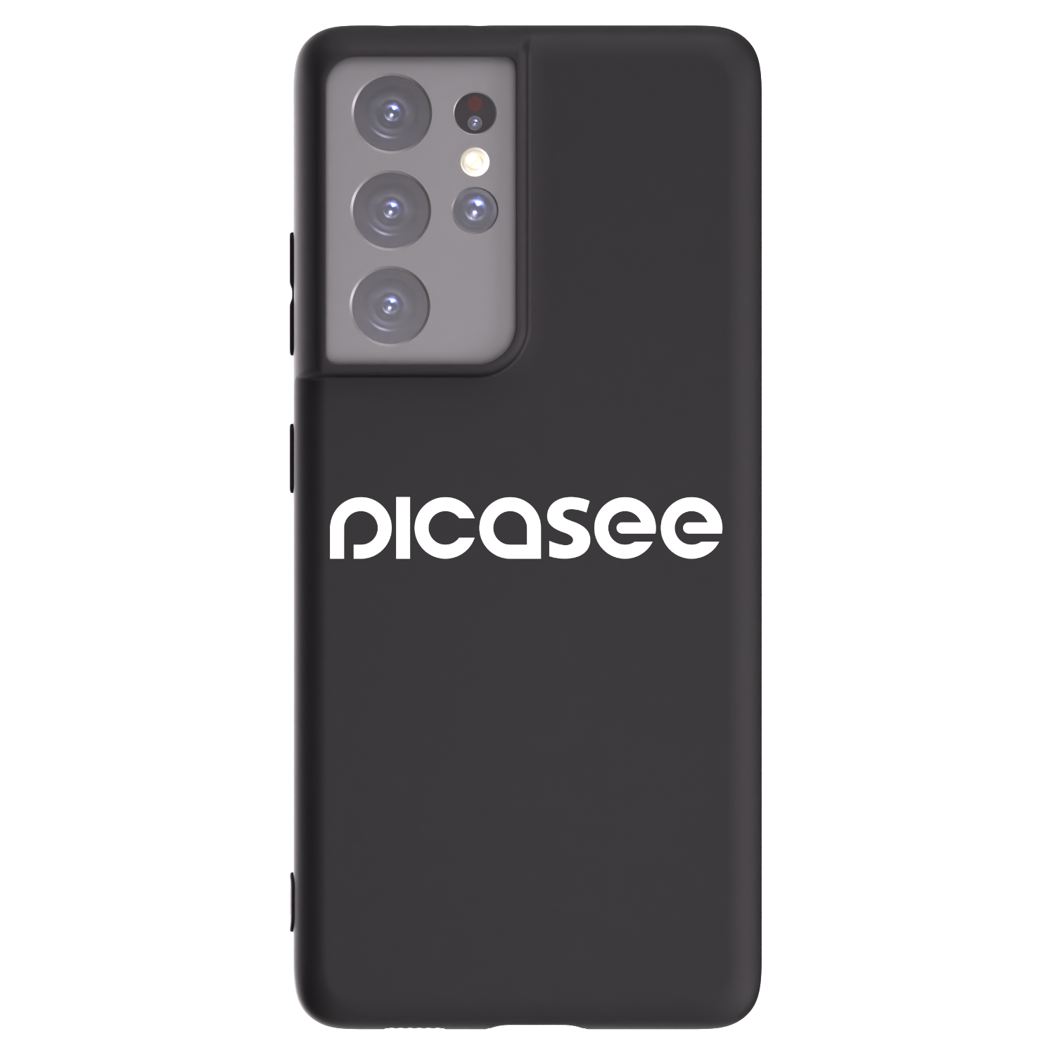 Picasee husă neagră din silicon pentru Samsung Galaxy S21 Ultra 5G G998B - Picasee - new logo - white