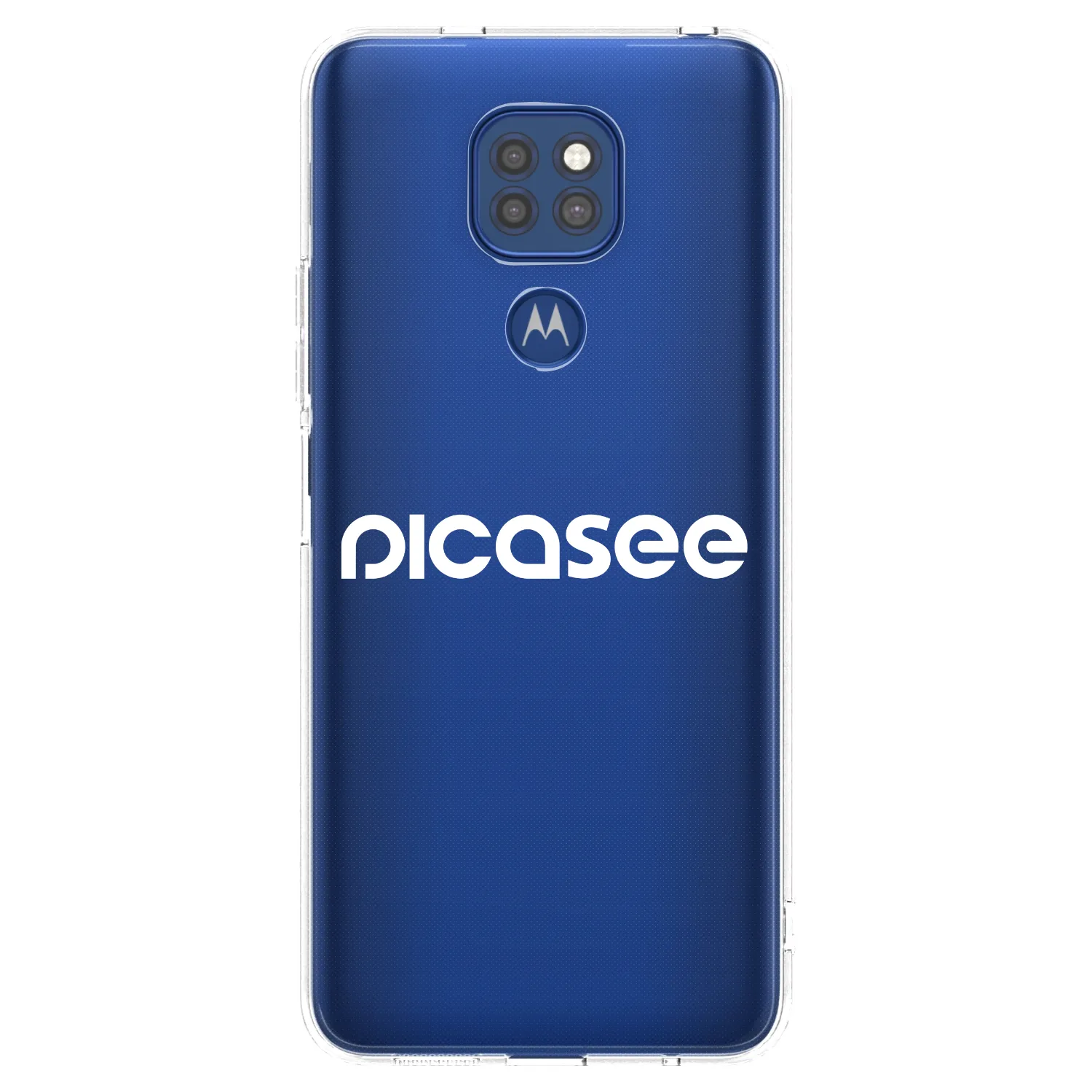Picasee husă transparentă din silicon pentru Motorola Moto G9 Play - Picasee - new logo - white