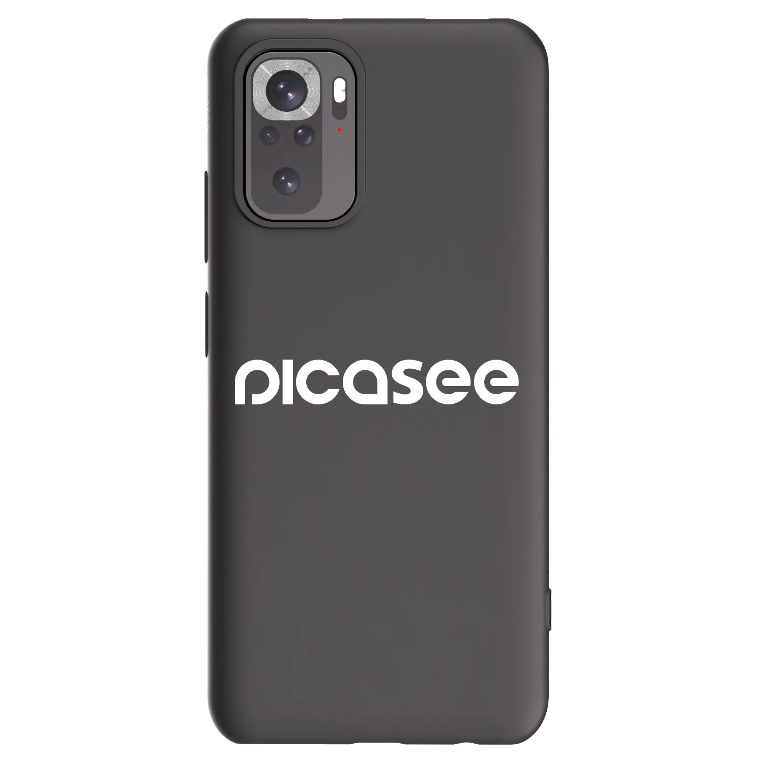 Picasee husă neagră din silicon pentru Xiaomi Redmi Note 10 - Picasee - new logo - white