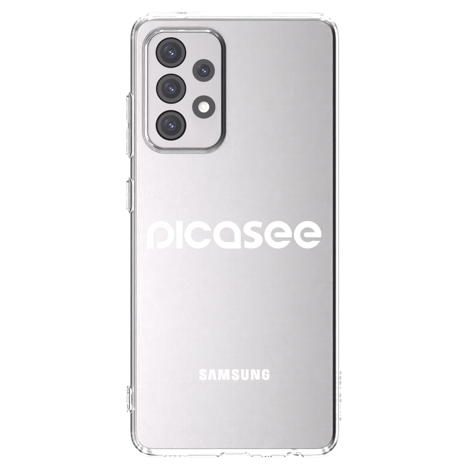 Picasee husă transparentă din silicon pentru Samsung Galaxy A52 5G A525F - Picasee - new logo - white