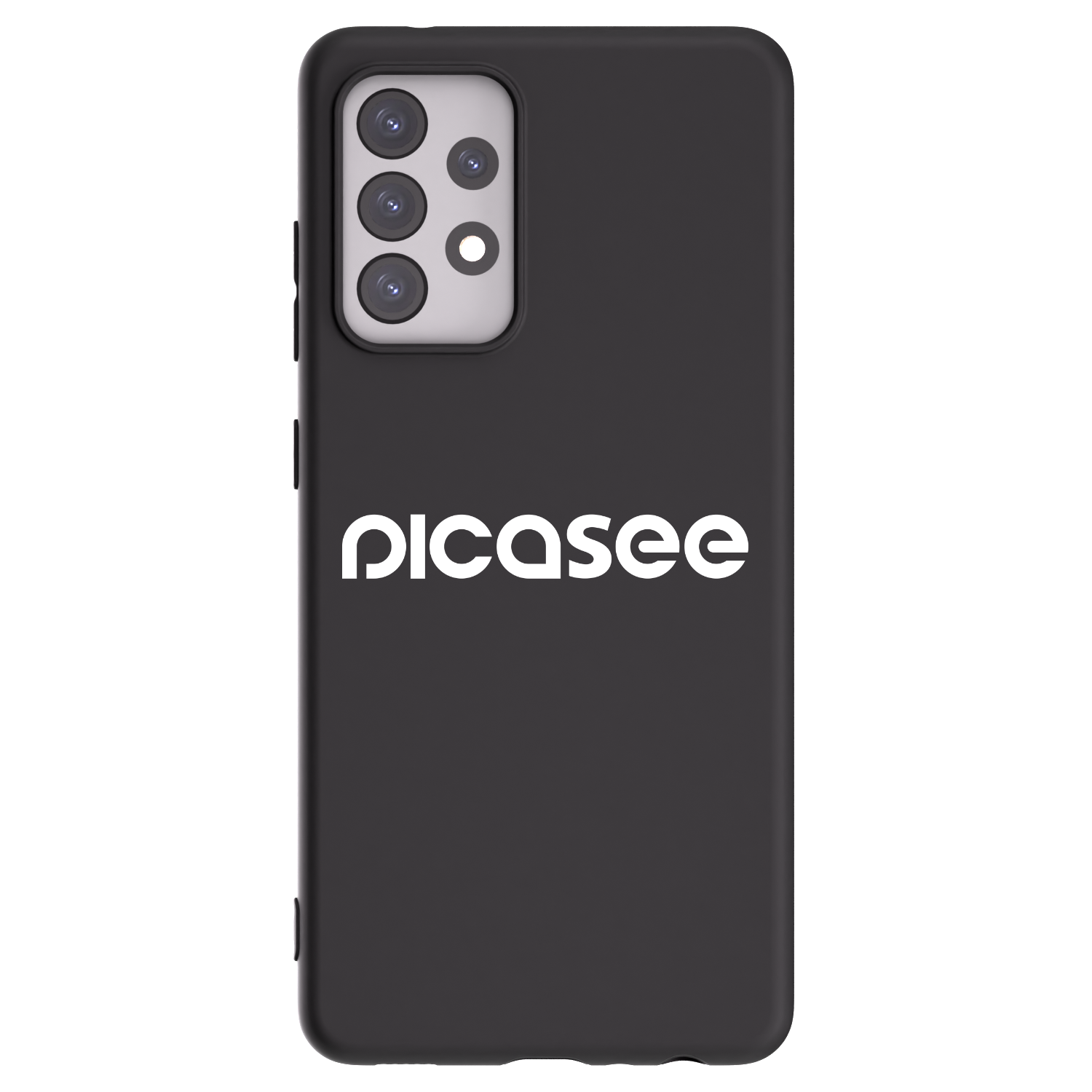 Picasee husă neagră din silicon pentru Samsung Galaxy A52 5G A525F - Picasee - new logo - white