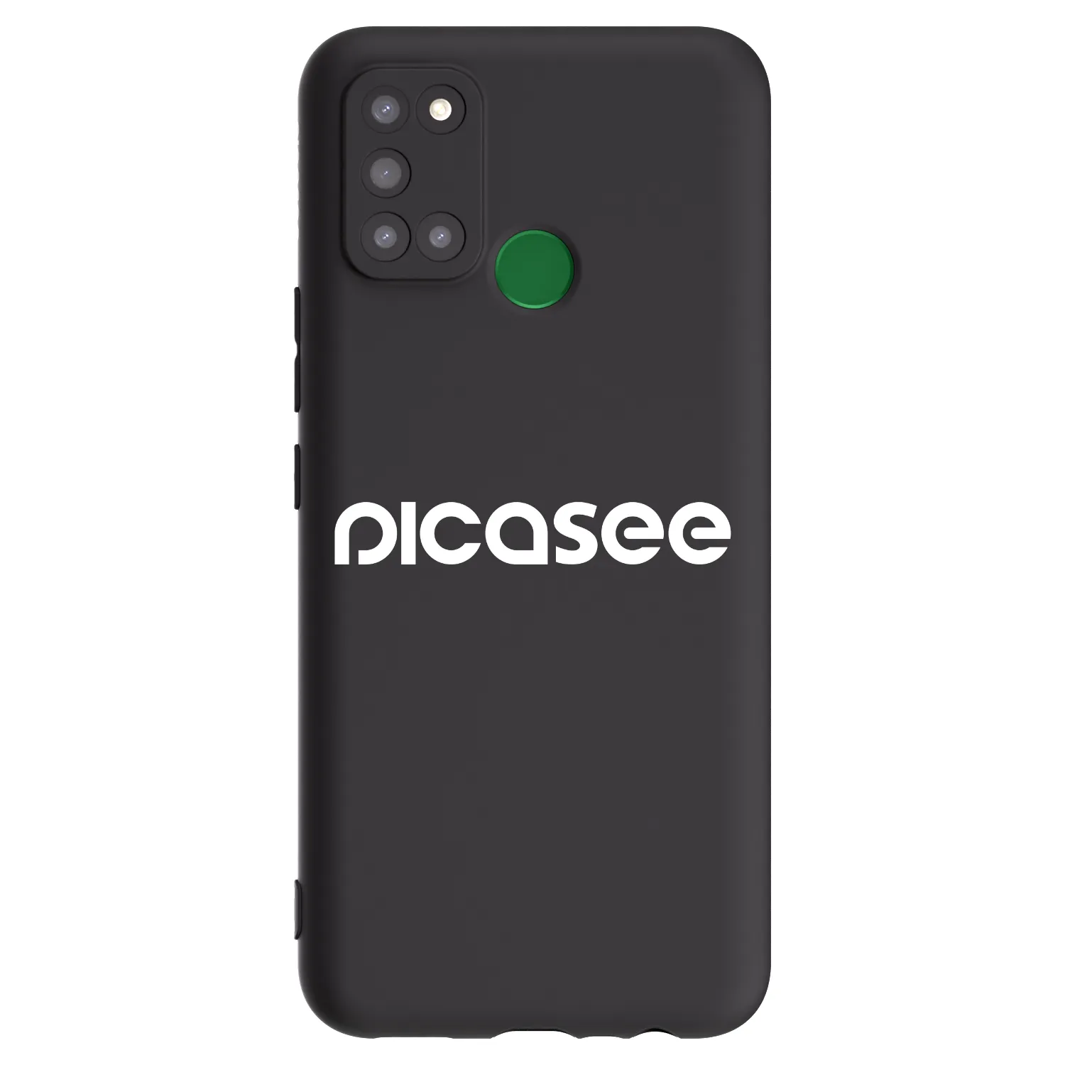 Picasee husă neagră din silicon pentru Realme 7i - Picasee - new logo - white