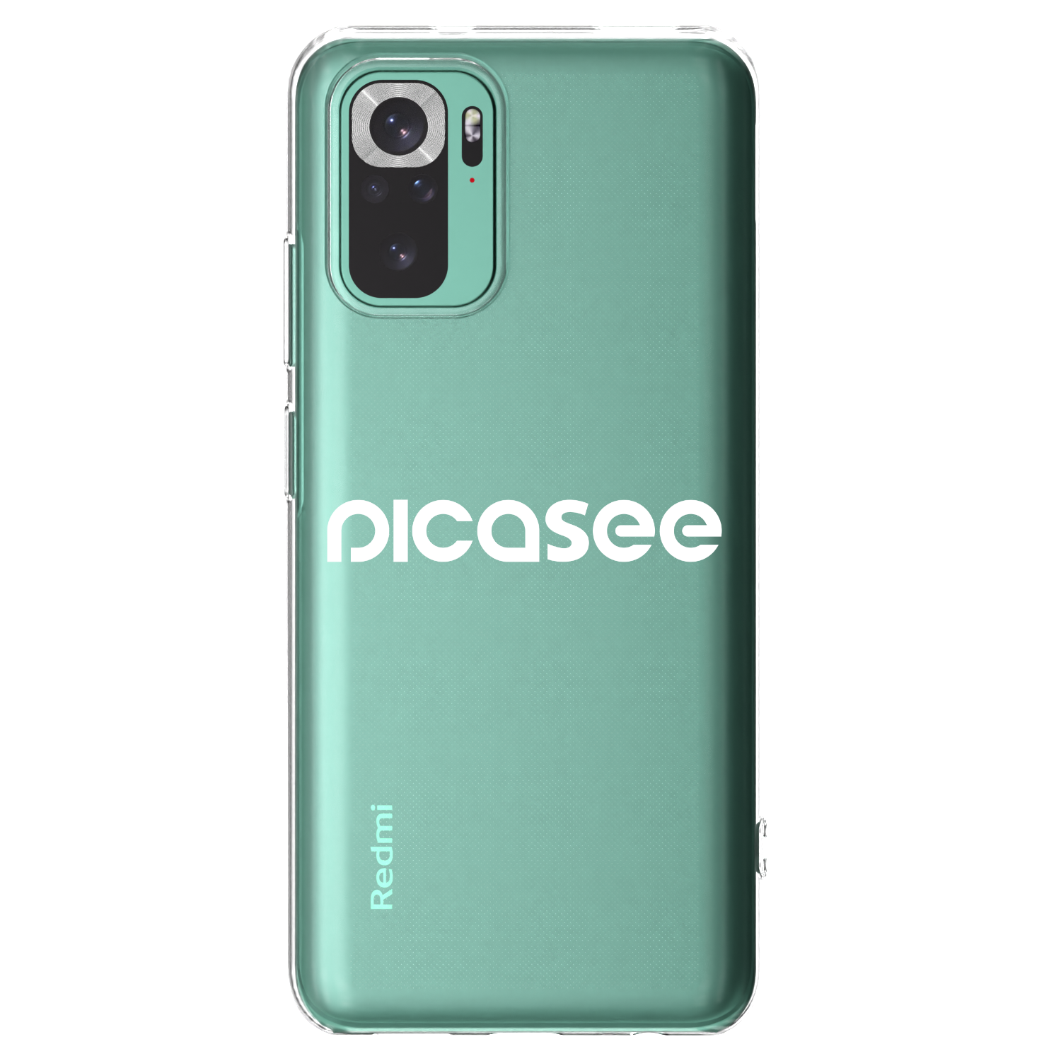 Picasee husă transparentă din silicon pentru Xiaomi Redmi Note 10 Pro - Picasee - new logo - white