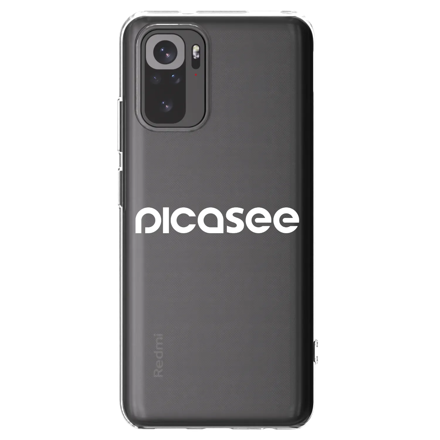 Picasee husă transparentă din silicon pentru Xiaomi Redmi Note 10S - Picasee - new logo - white