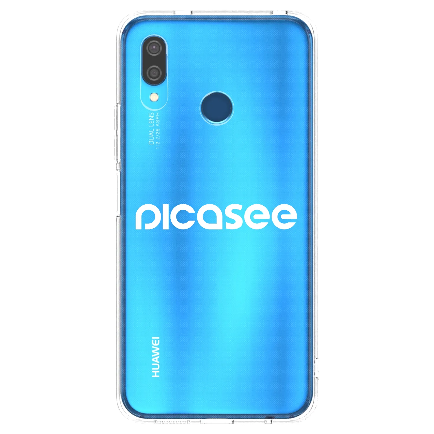 Picasee husă transparentă din silicon pentru Huawei P20 Lite - Picasee - new logo - white