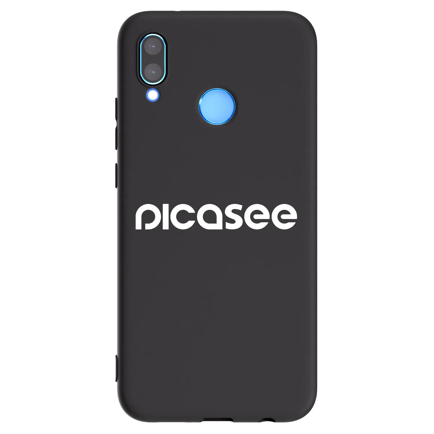 Picasee husă neagră din silicon pentru Huawei P20 Lite - Picasee - new logo - white