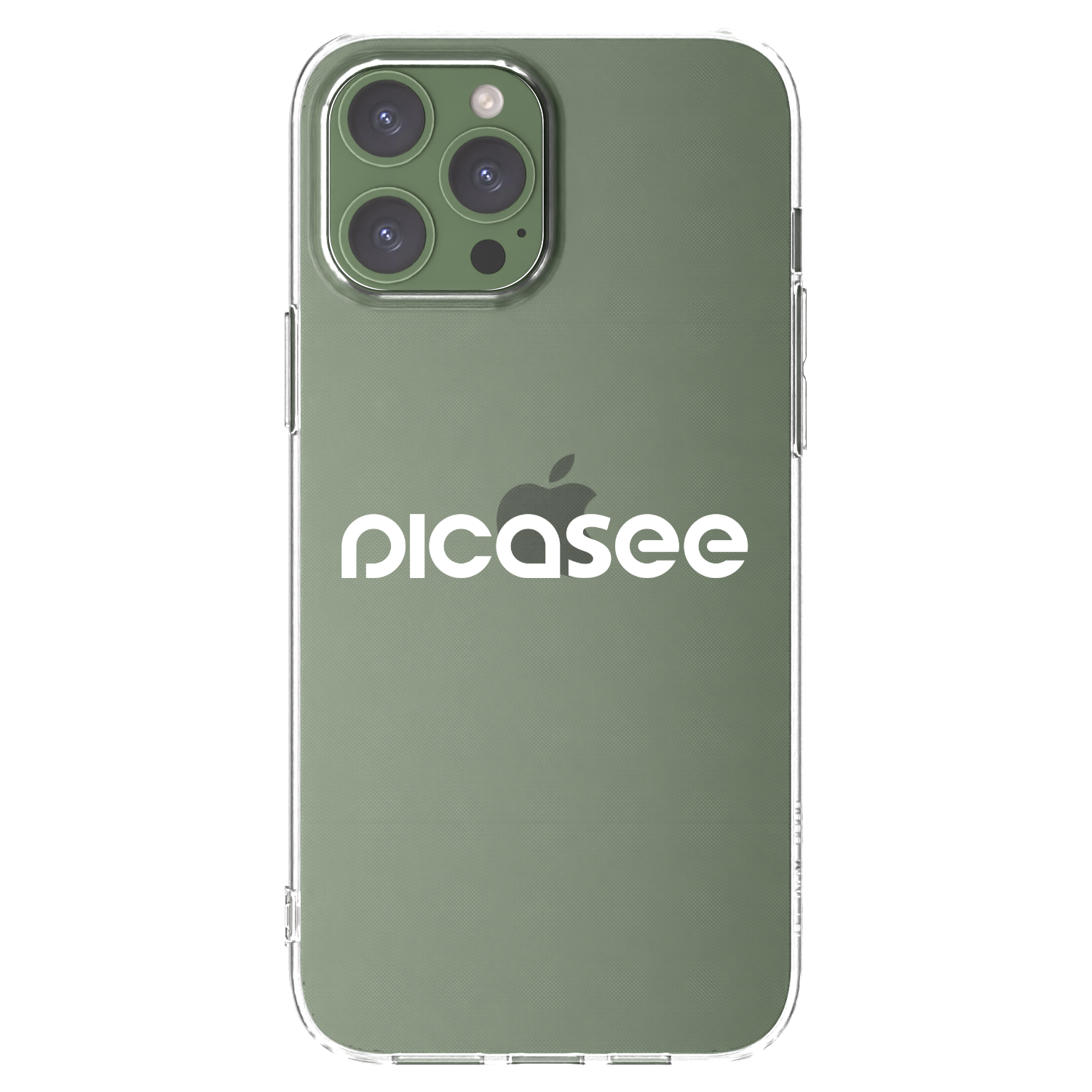 Picasee husă transparentă din silicon pentru Apple iPhone 13 Pro Max - Picasee - new logo - white