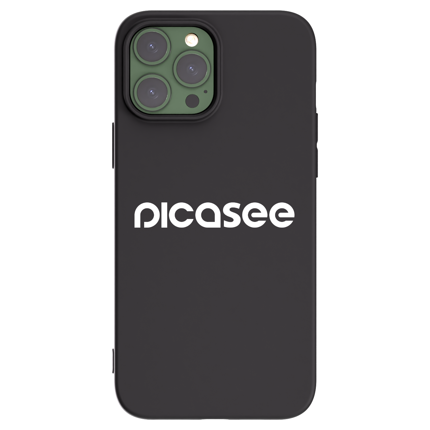 Picasee husă neagră din silicon pentru Apple iPhone 13 Pro Max - Picasee - new logo - white
