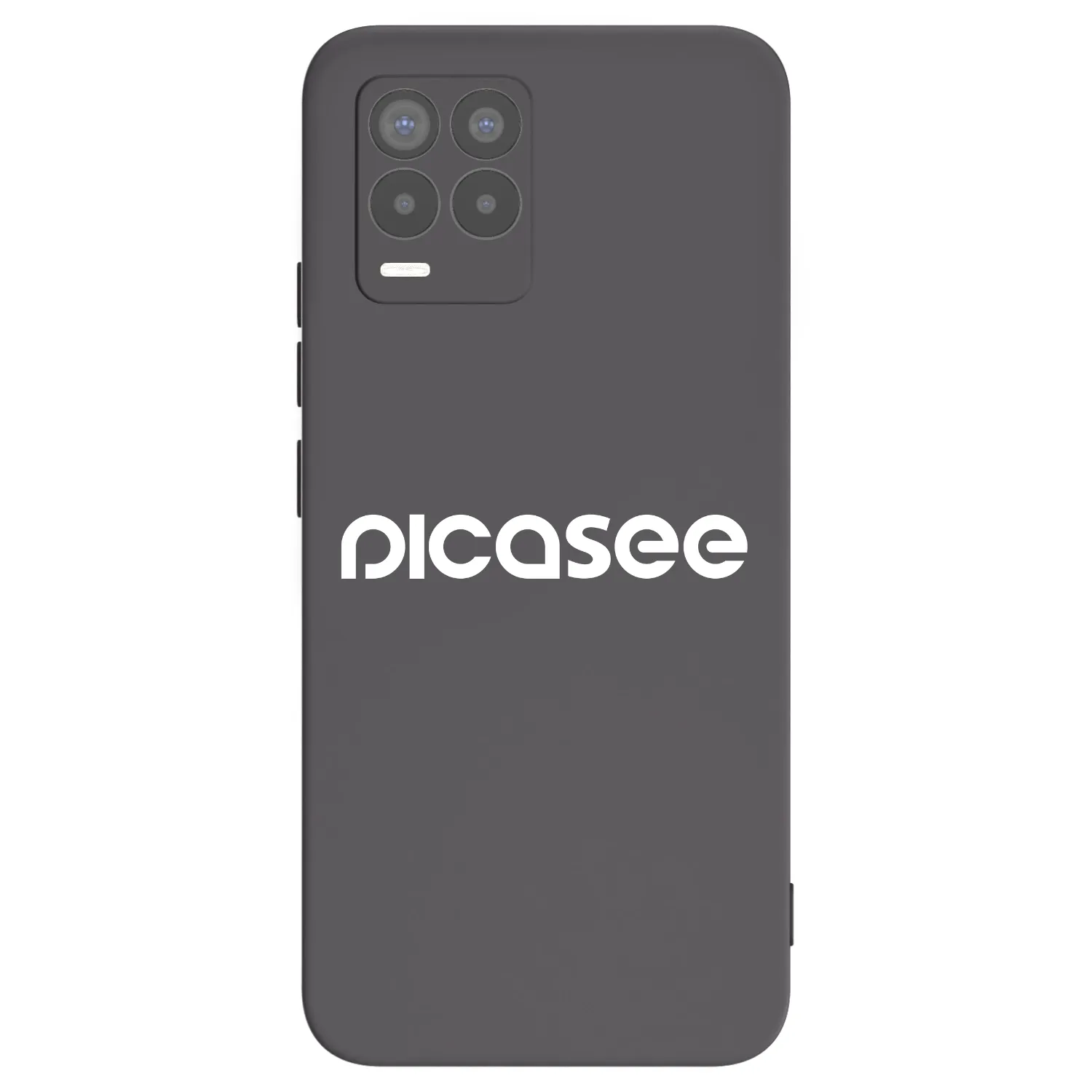 Picasee husă neagră din silicon pentru Realme 8 4G - Picasee - new logo - white