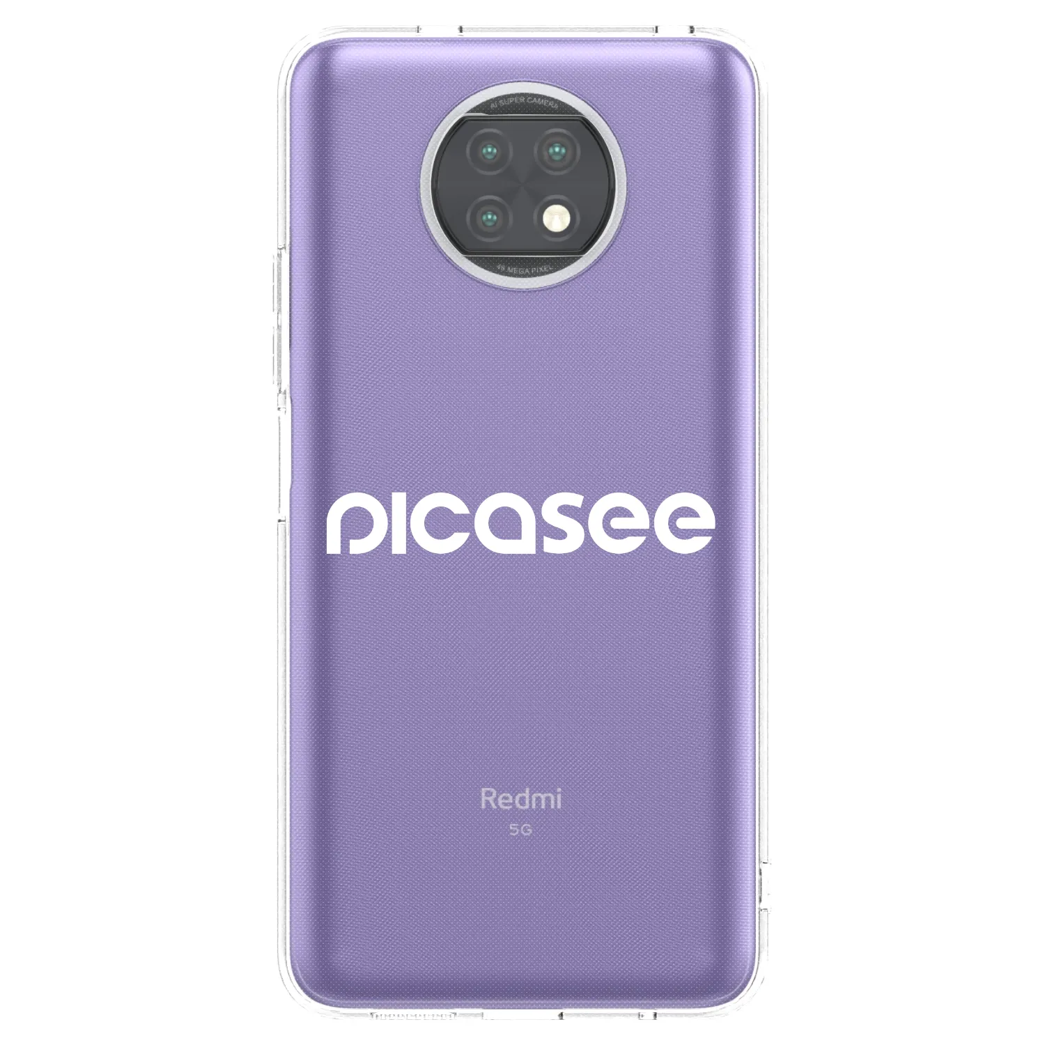 Picasee husă transparentă din silicon pentru Xiaomi Redmi Note 9T - Picasee - new logo - white