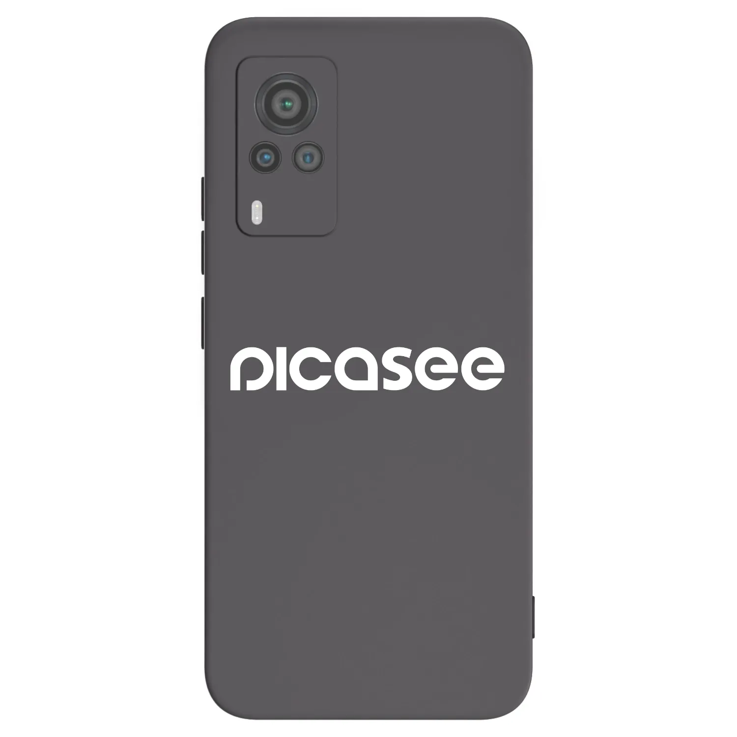 Picasee husă neagră din silicon pentru Vivo X60 Pro 5G - Picasee - new logo - white