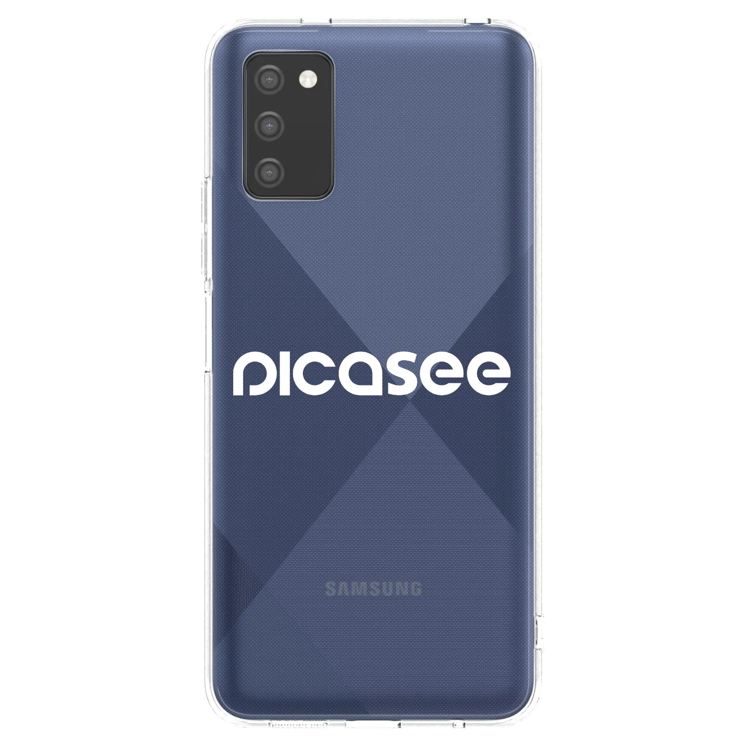 Picasee husă transparentă din silicon pentru Samsung Galaxy A03s A037G - Picasee - new logo - white