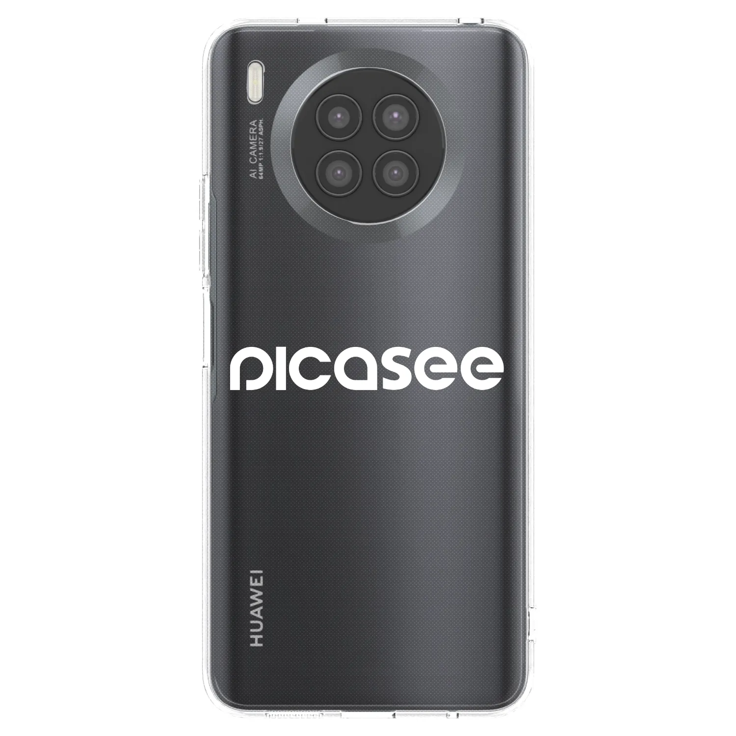 Picasee husă transparentă din silicon pentru Huawei Nova 8i - Picasee - new logo - white