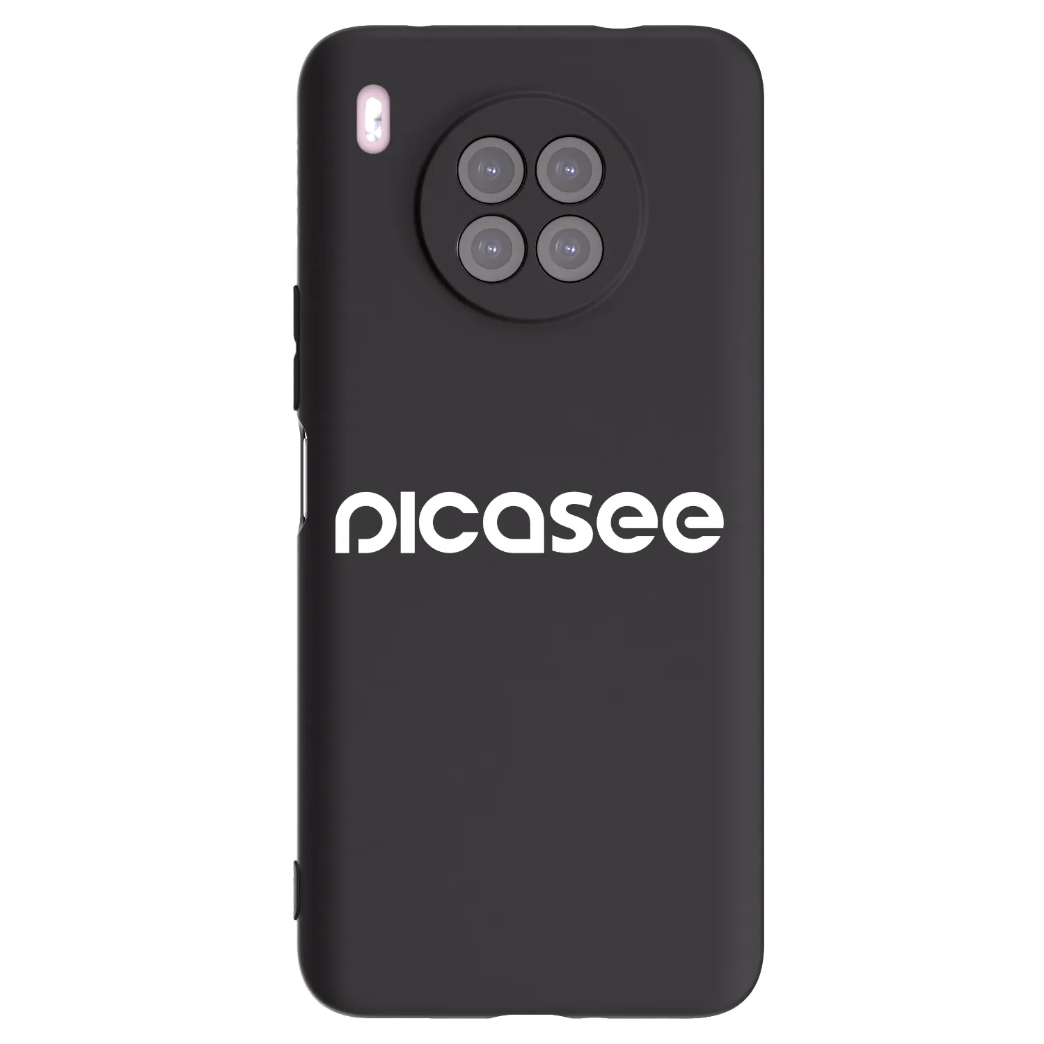 Picasee husă neagră din silicon pentru Huawei Nova 8i - Picasee - new logo - white