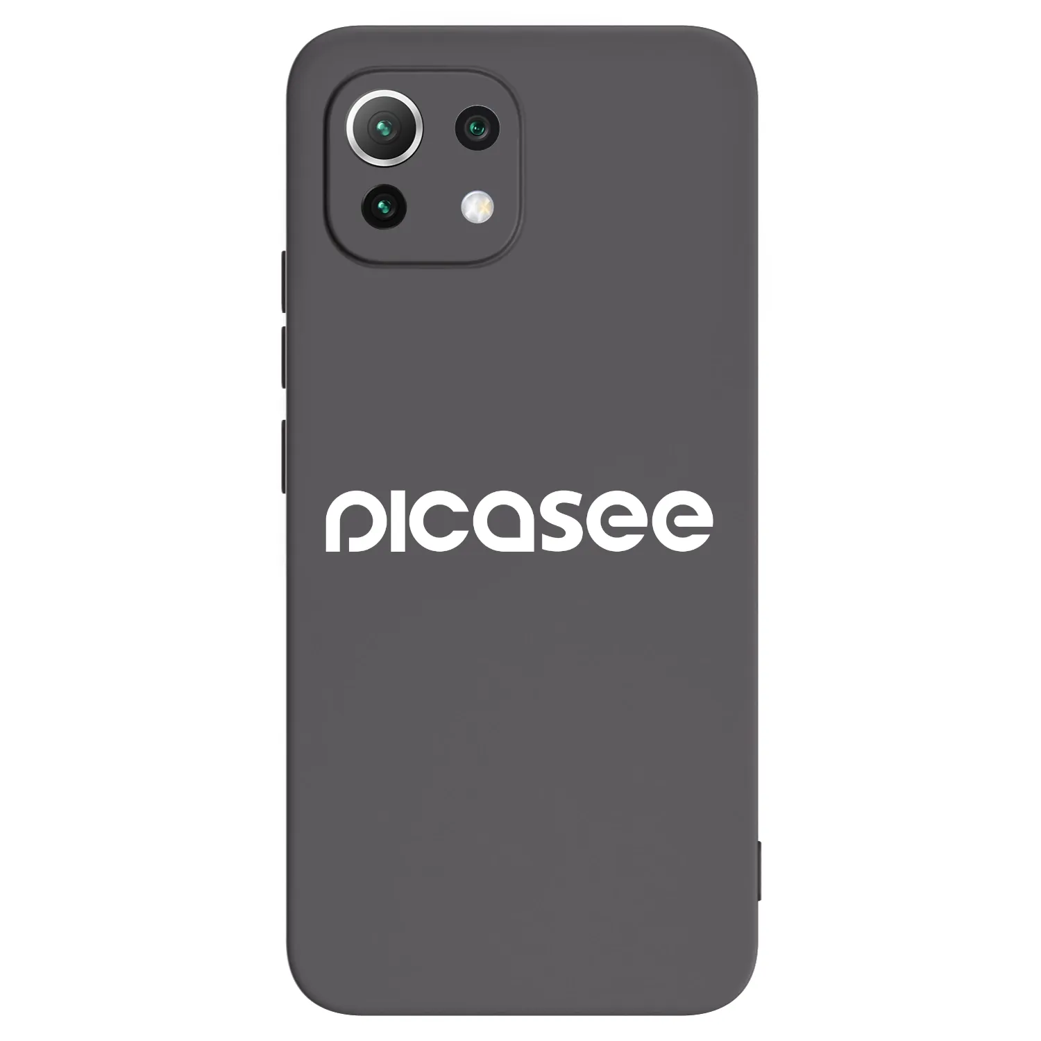 Picasee husă neagră din silicon pentru Xiaomi 11 Lite 5G NE - Picasee - new logo - white