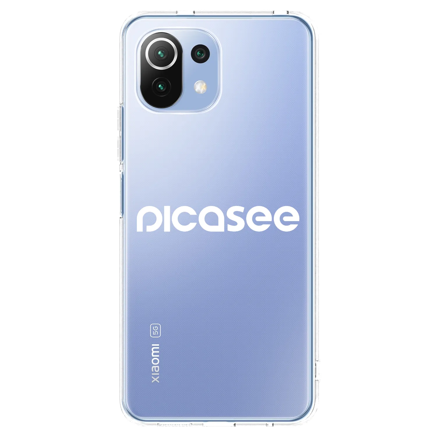 Picasee husă transparentă din silicon pentru Xiaomi 11 Lite 5G NE - Picasee - new logo - white
