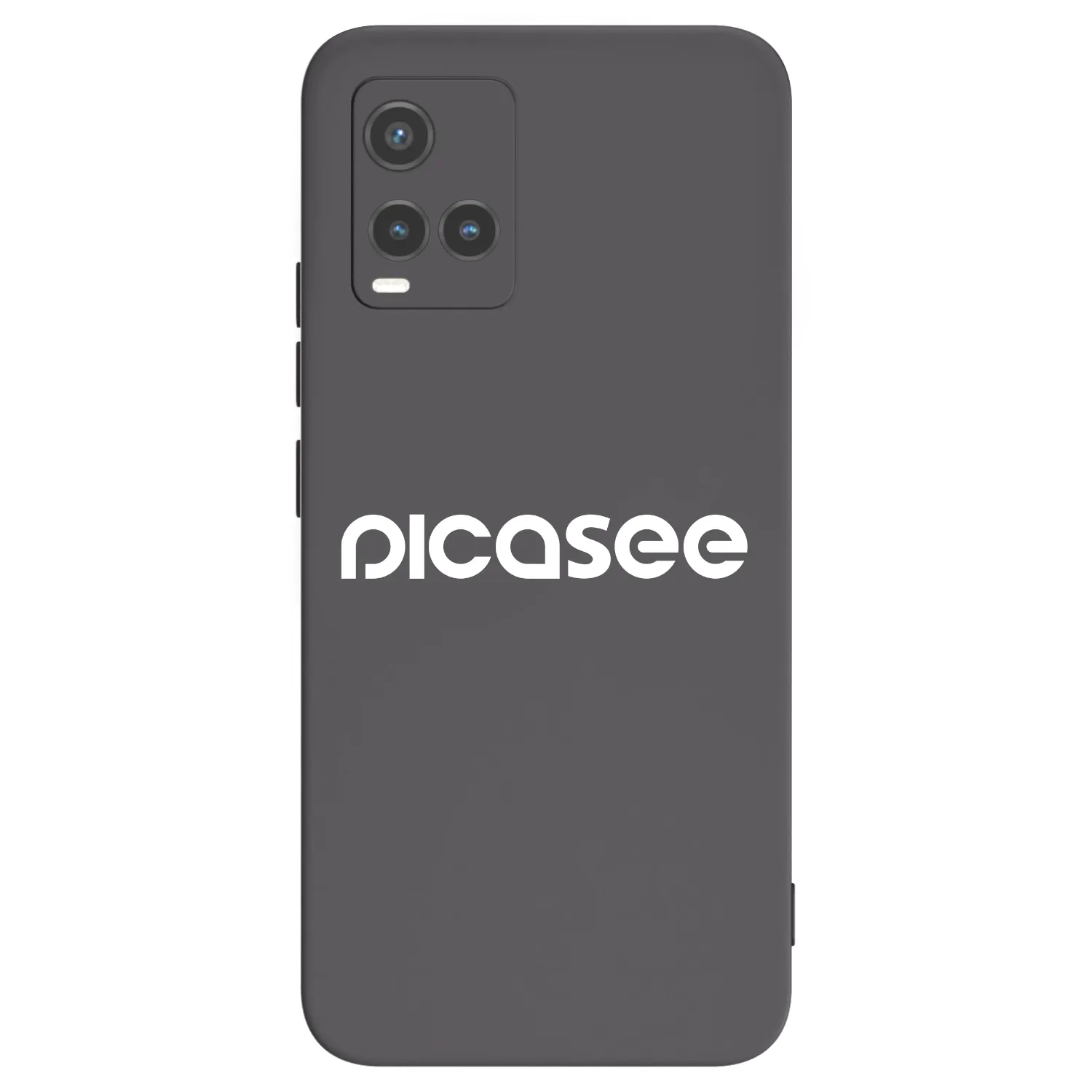 Picasee husă neagră din silicon pentru Vivo Y33s - Picasee - new logo - white