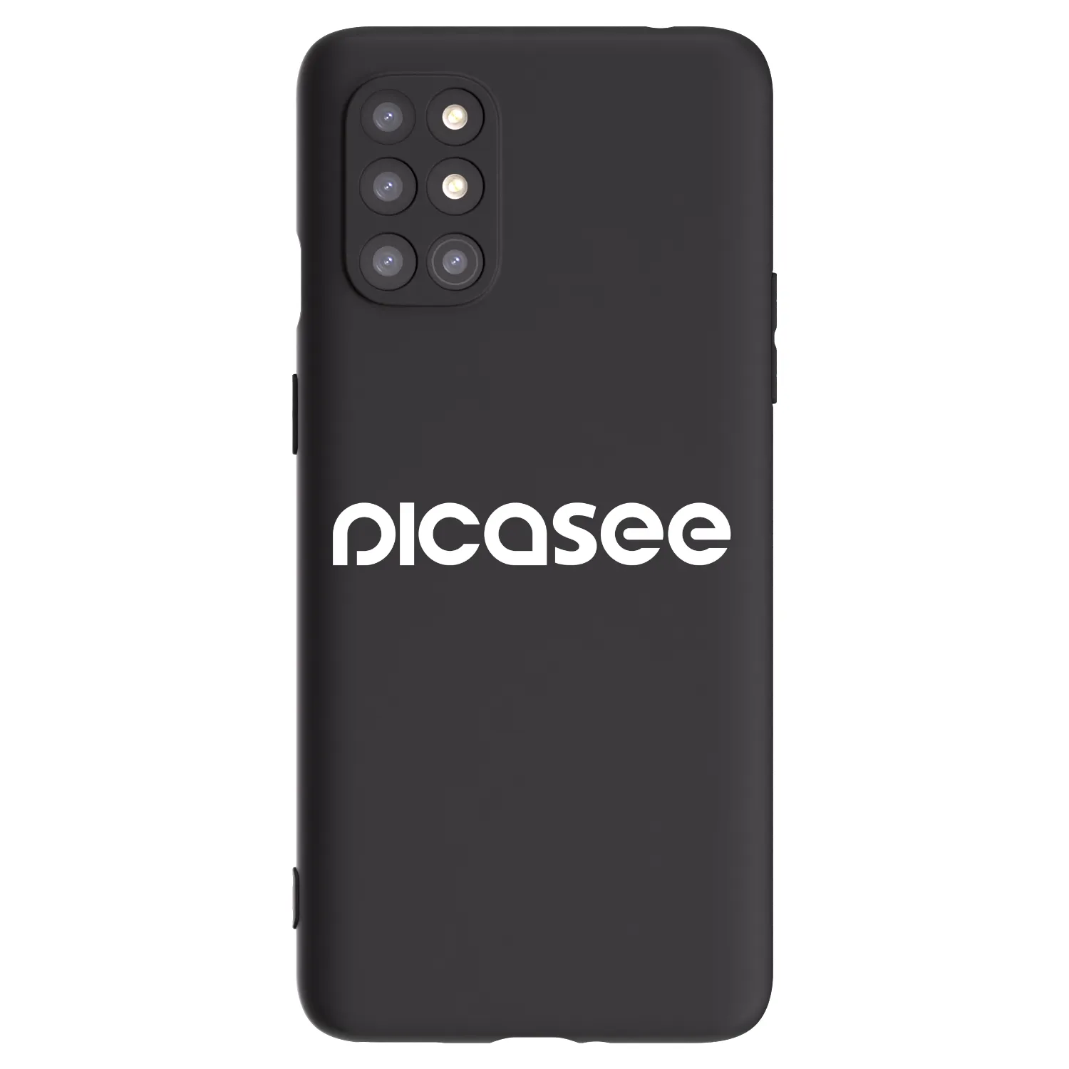 Picasee husă neagră din silicon pentru OnePlus 8T - Picasee - new logo - white