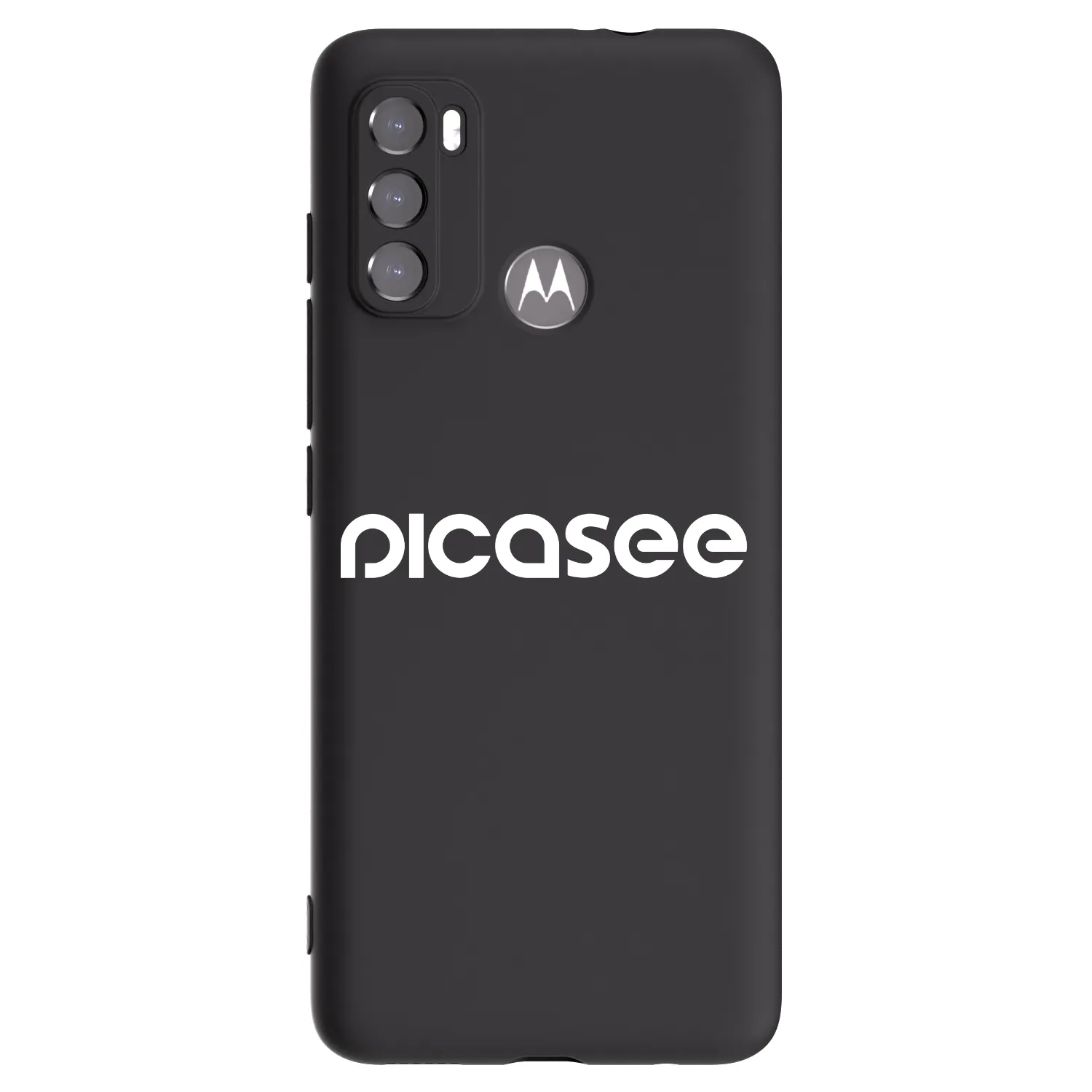 Picasee husă neagră din silicon pentru Motorola Moto G60 - Picasee - new logo - white