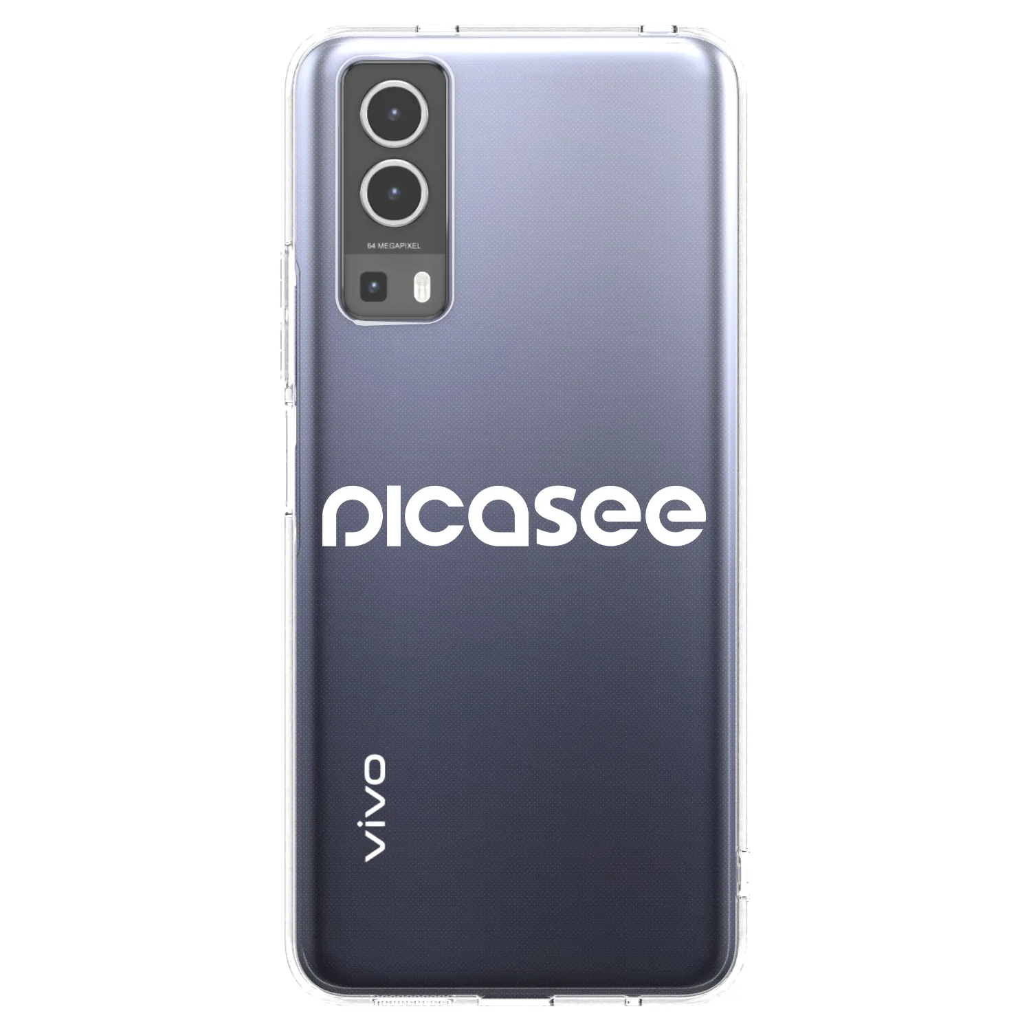 Picasee husă transparentă din silicon pentru Vivo Y72 5G - Picasee - new logo - white
