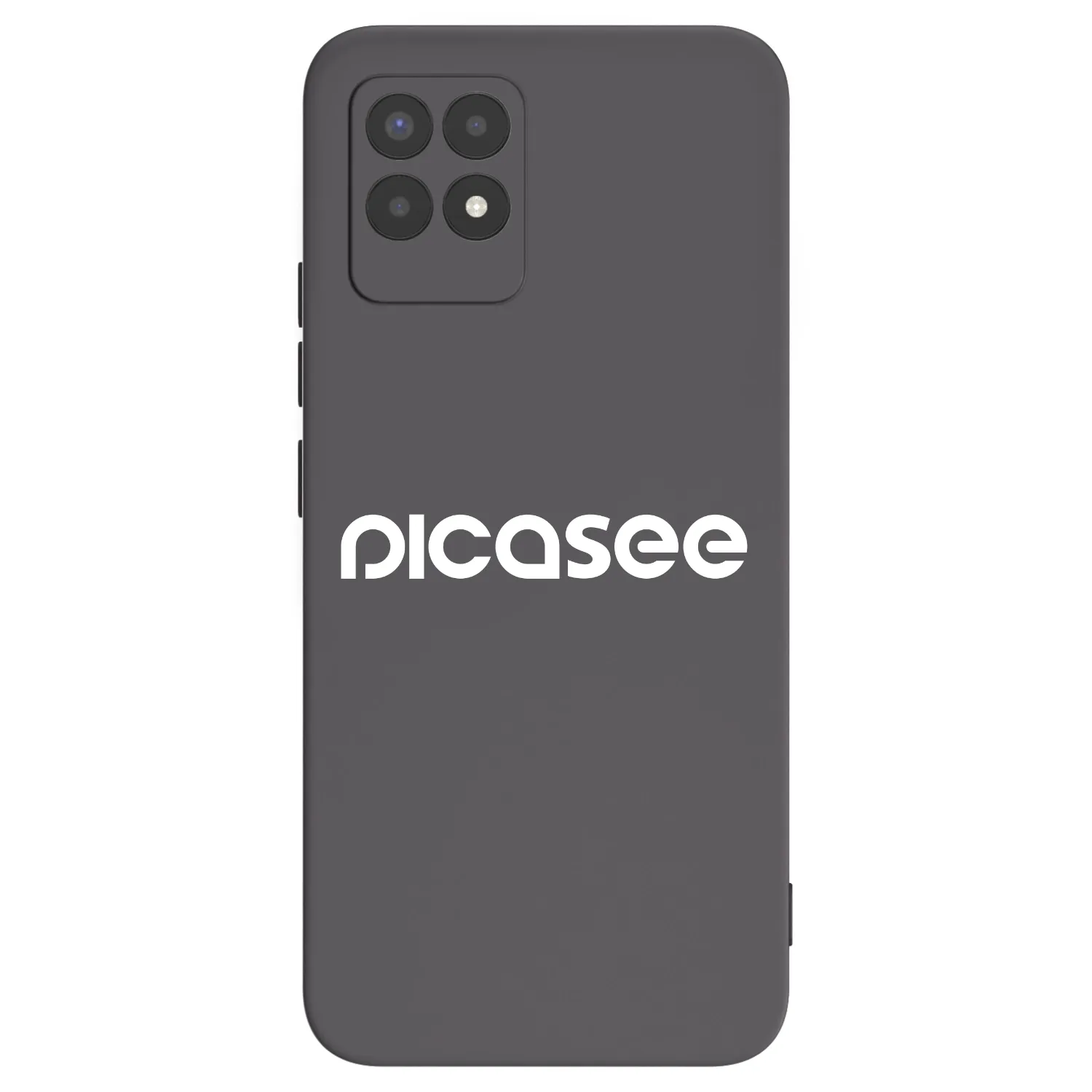 Picasee husă neagră din silicon pentru Realme 8i - Picasee - new logo - white