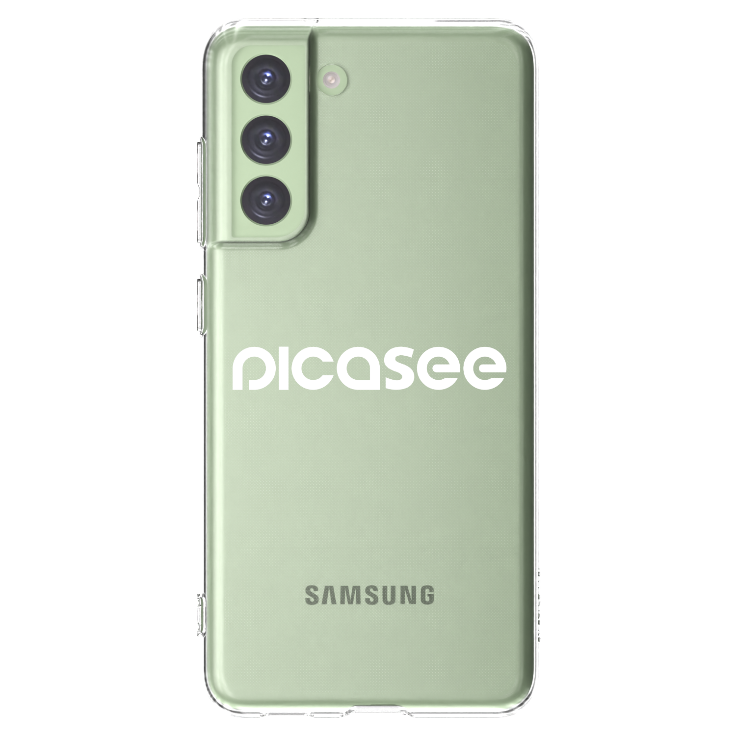 Picasee husă transparentă din silicon pentru Samsung Galaxy S21 FE 5G - Picasee - new logo - white