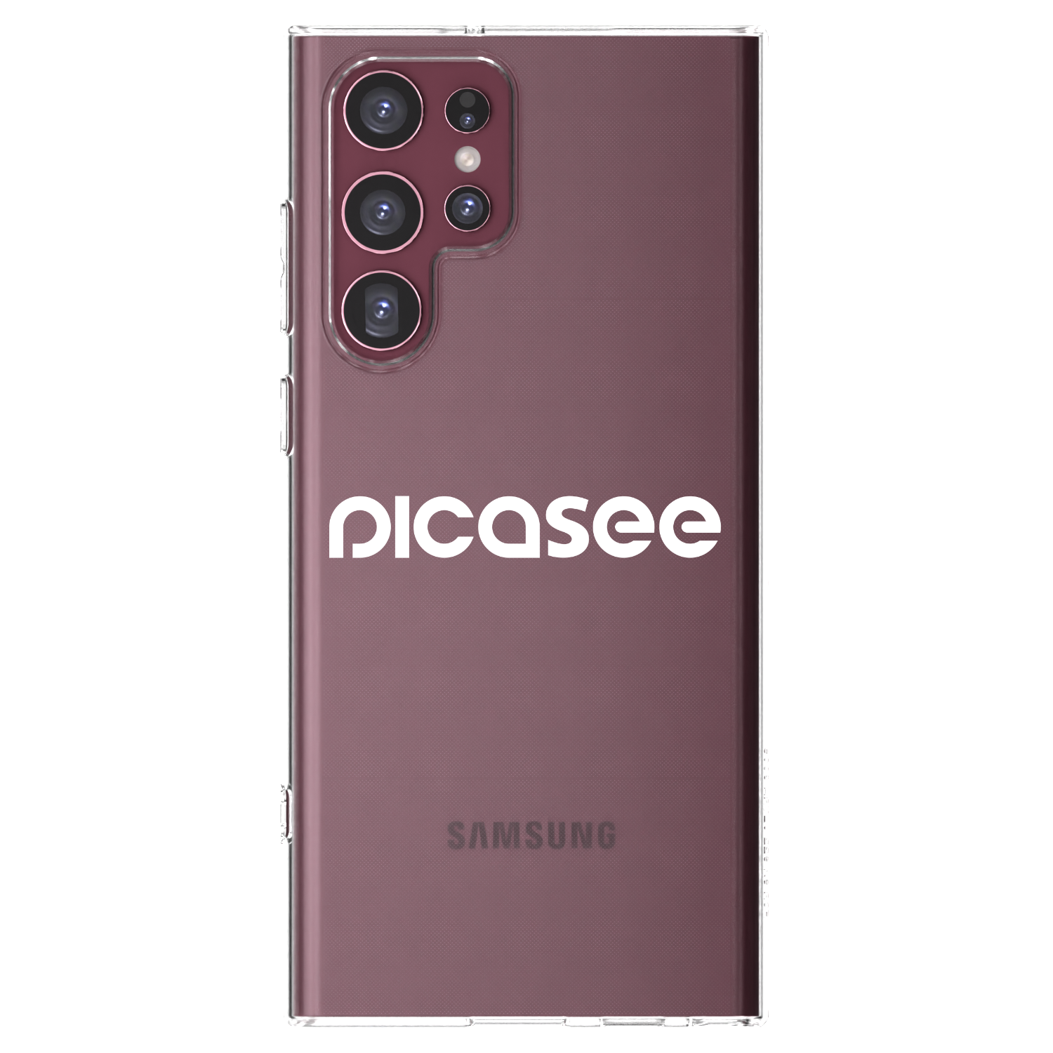 Picasee husă transparentă din silicon pentru Samsung Galaxy S22 Ultra 5G - Picasee - new logo - white
