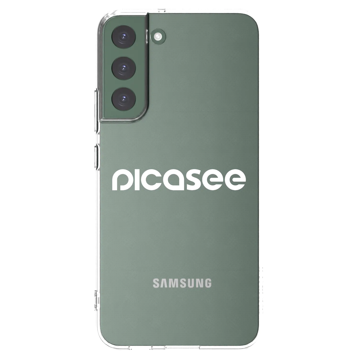 Picasee husă transparentă din silicon pentru Samsung Galaxy S22+ 5G - Picasee - new logo - white