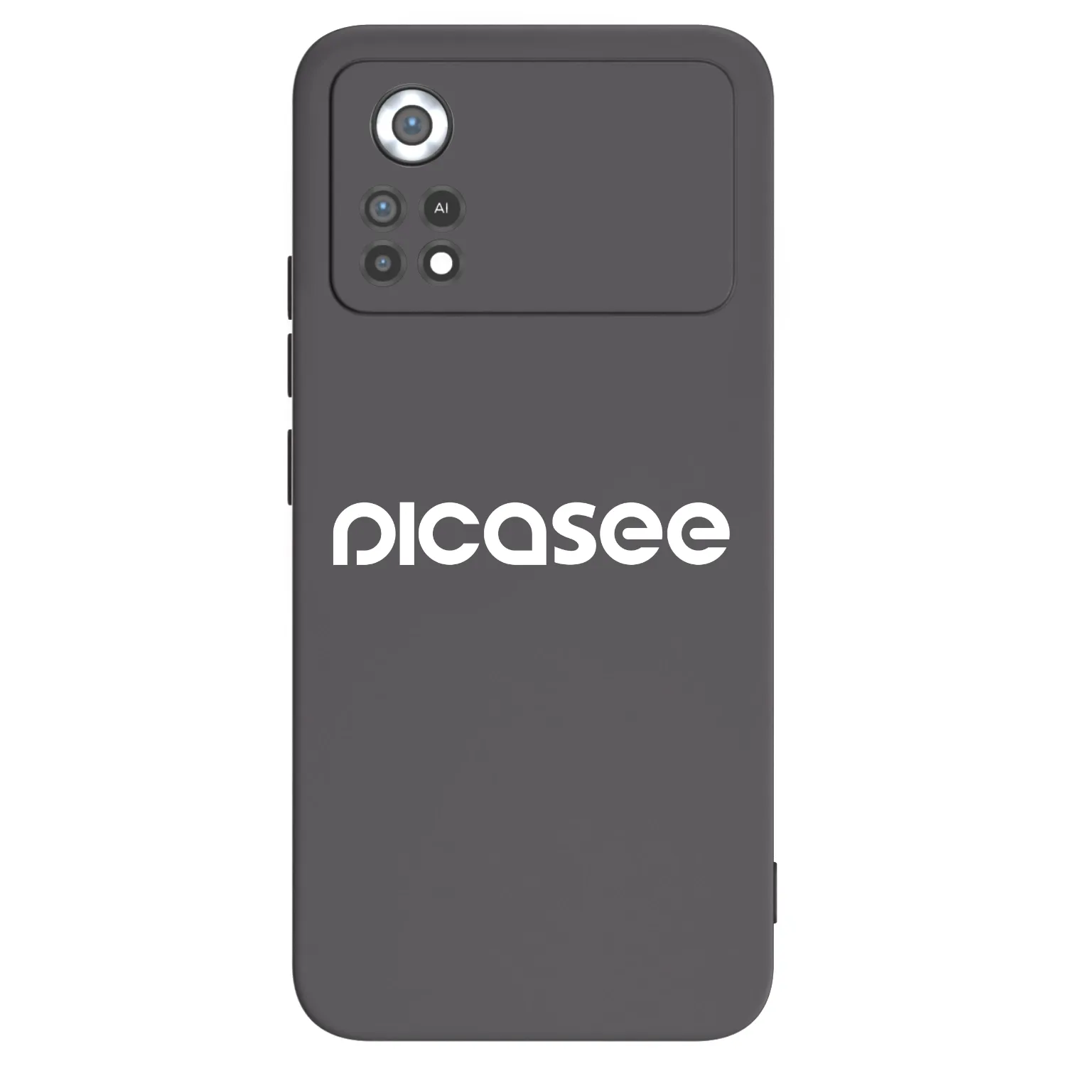Picasee husă neagră din silicon pentru Xiaomi Poco X4 Pro 5G - Picasee - new logo - white