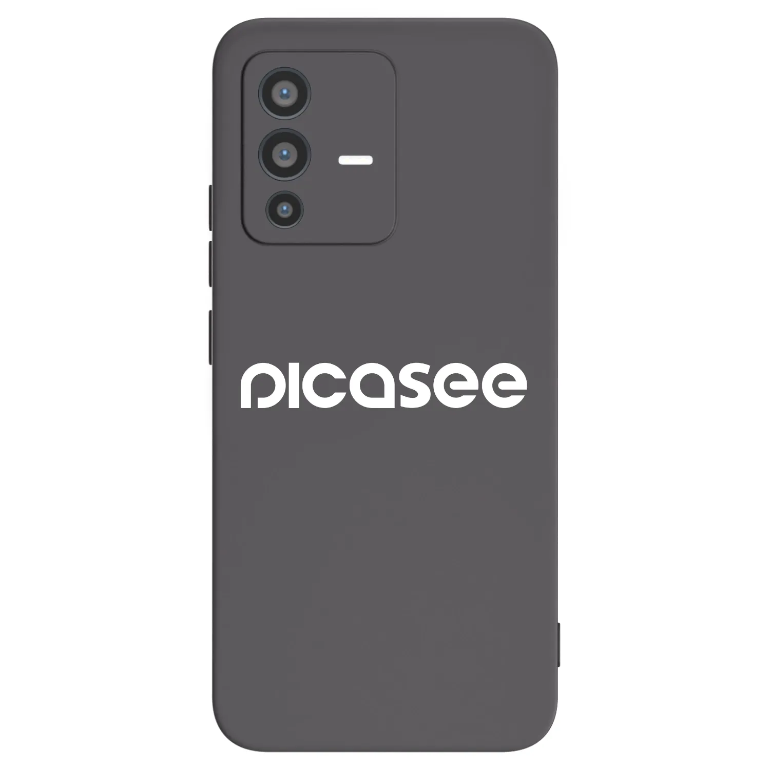 Picasee husă neagră din silicon pentru Vivo V23 5G - Picasee - new logo - white