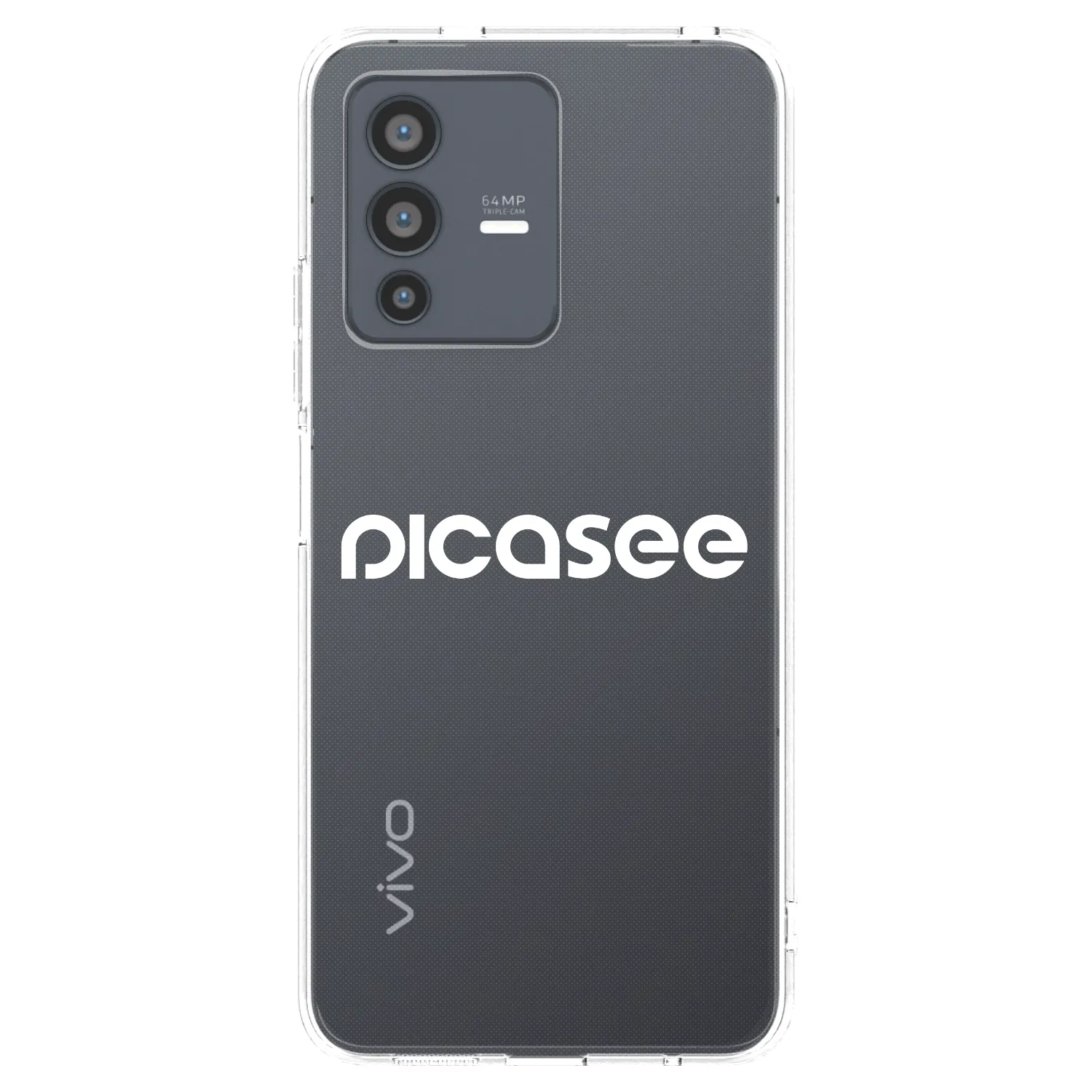 Picasee husă transparentă din silicon pentru Vivo V23 5G - Picasee - new logo - white