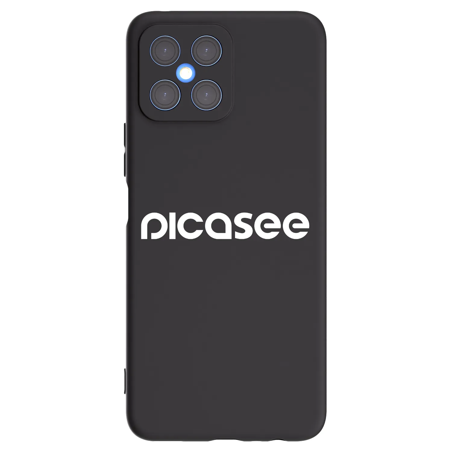 Picasee husă neagră din silicon pentru Honor X8 4G - Picasee - new logo - white