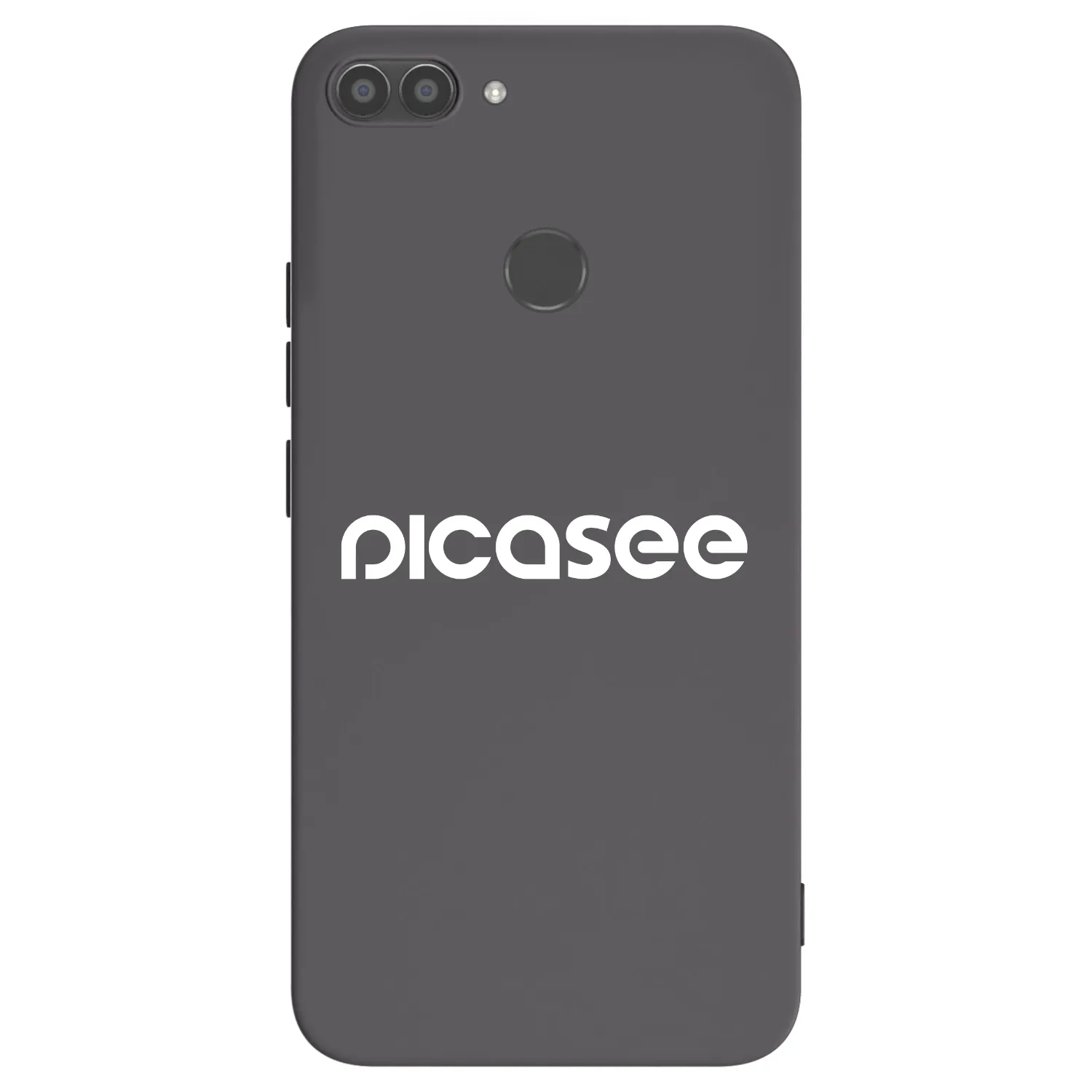 Picasee husă neagră din silicon pentru Huawei P Smart - Picasee - new logo - white