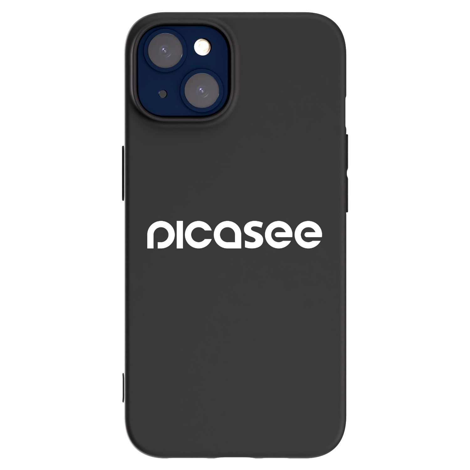 Picasee husă neagră din silicon pentru Apple iPhone 14 - Picasee - new logo - white