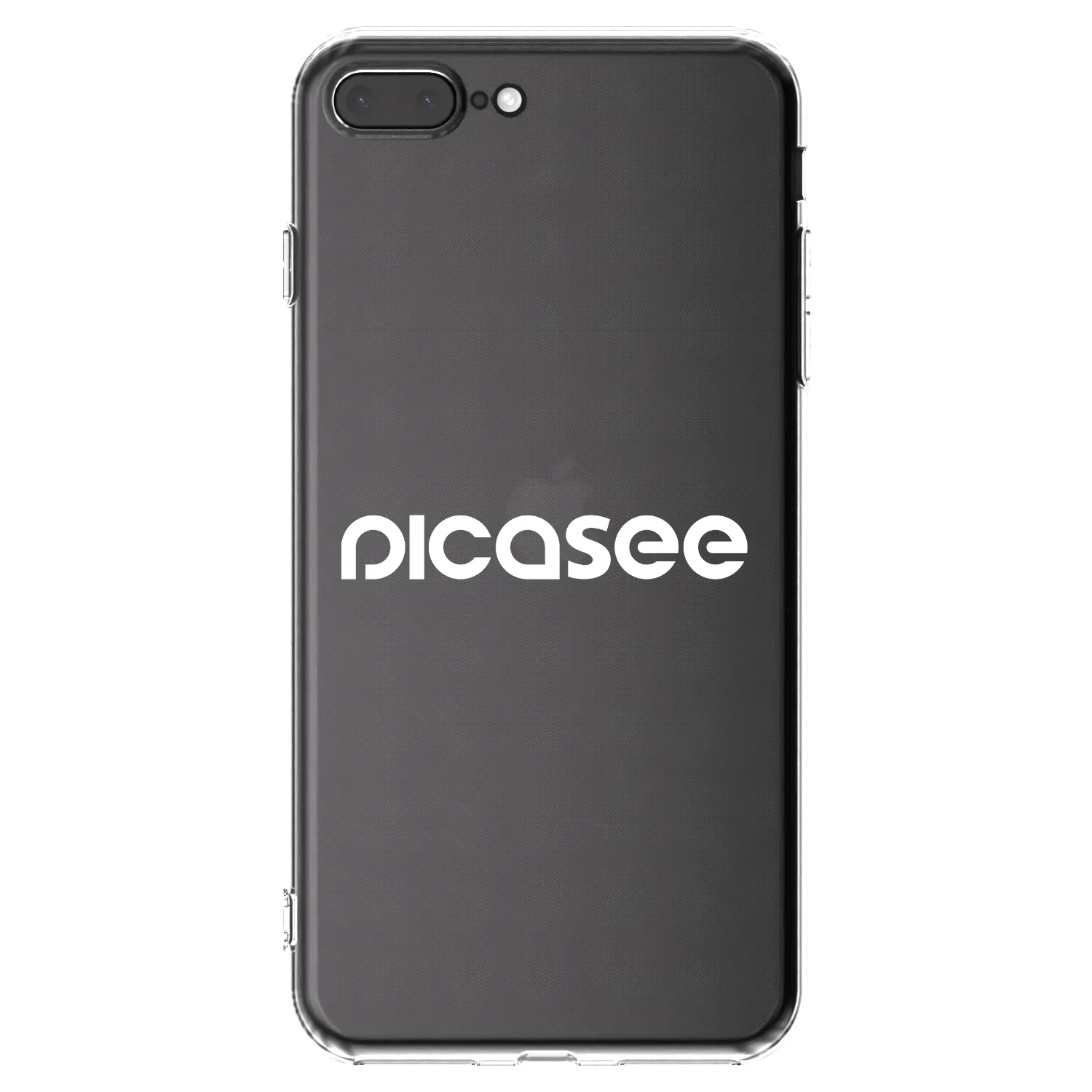 Picasee husă transparentă din silicon pentru Apple iPhone 8 Plus - Picasee - new logo - white
