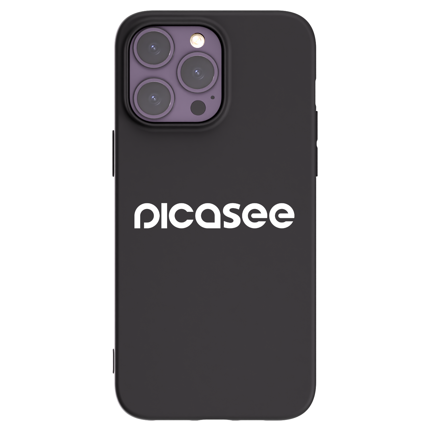 Picasee husă neagră din silicon pentru Apple iPhone 14 Pro Max - Picasee - new logo - white