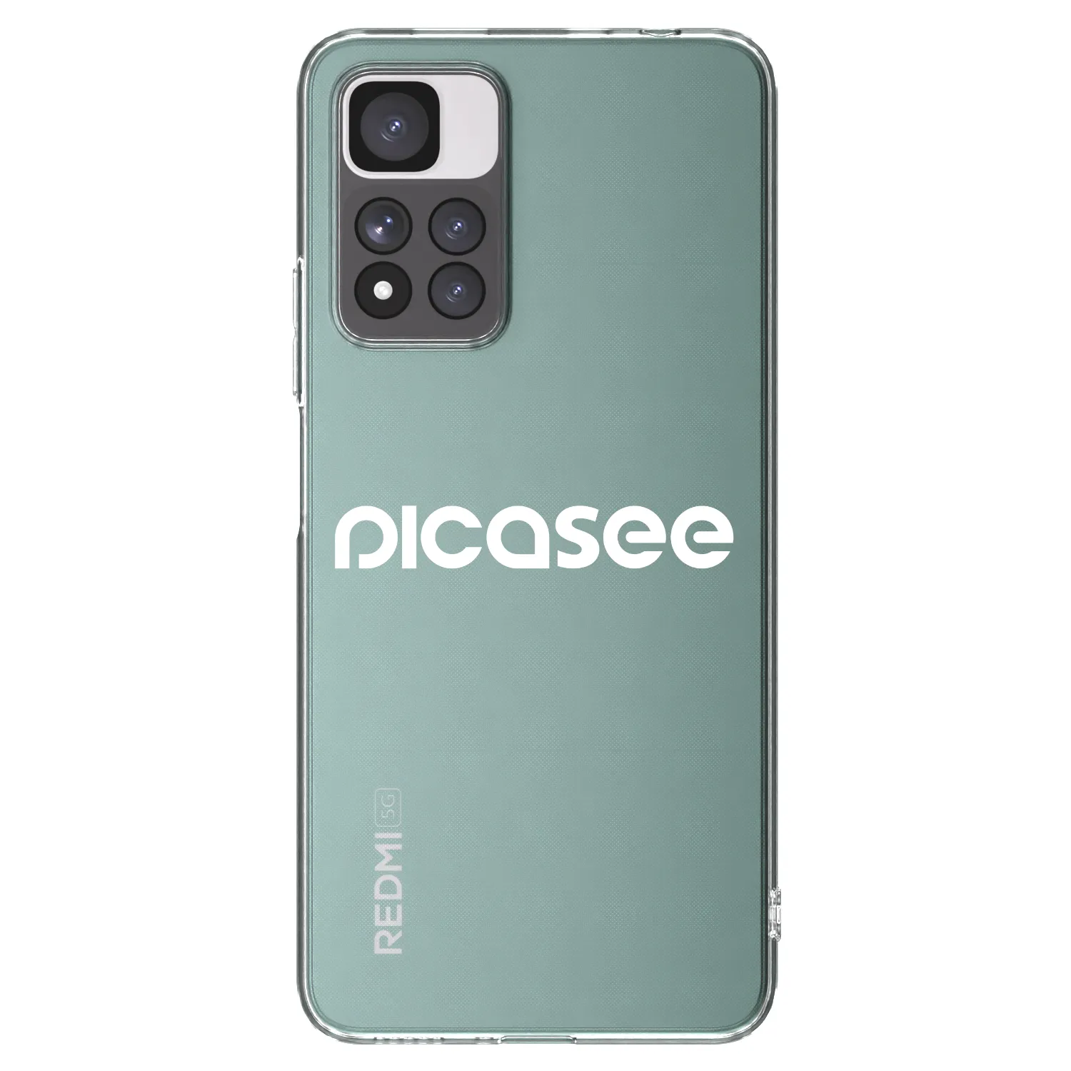 Picasee husă transparentă din silicon pentru Xiaomi Redmi Note 11 Pro+ 5G - Picasee - new logo - white