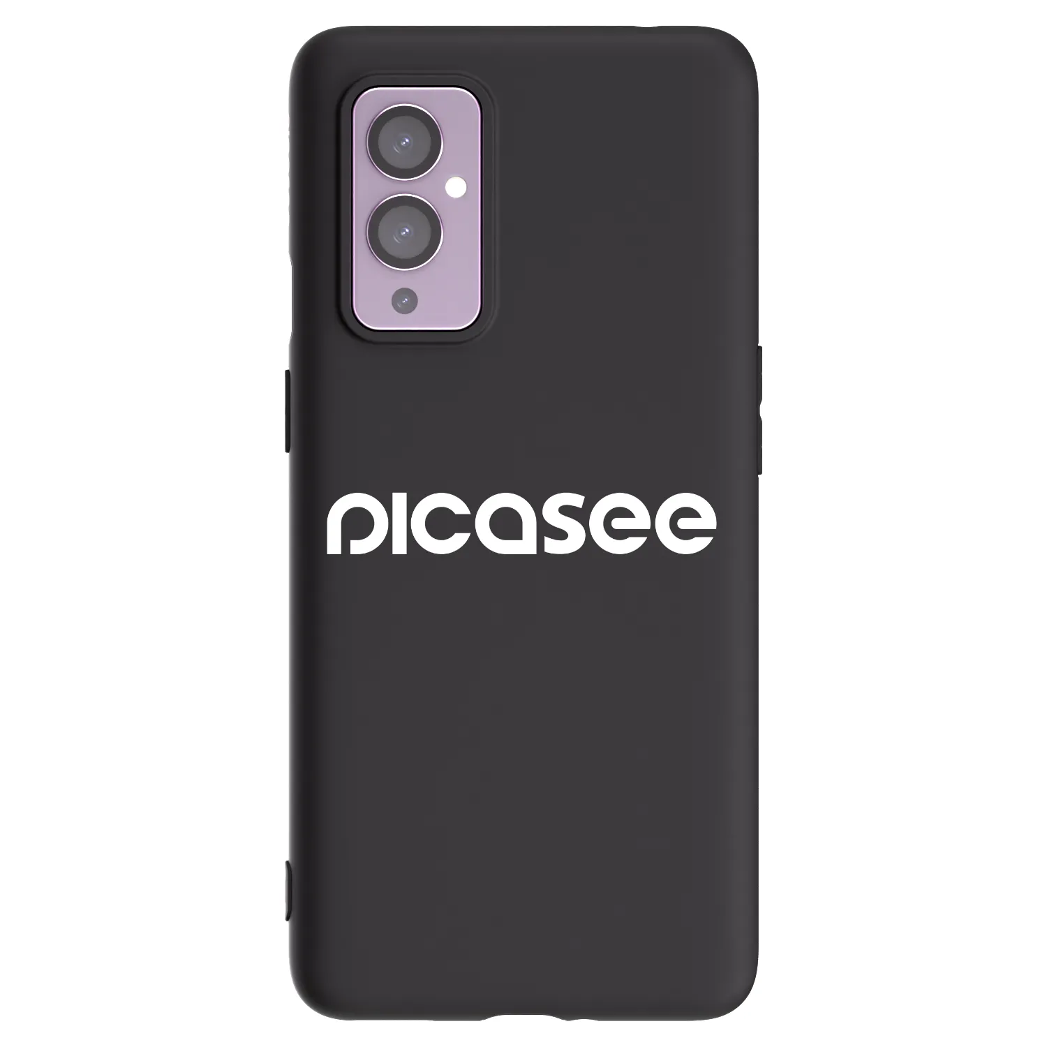 Picasee husă neagră din silicon pentru OnePlus 9 - Picasee - new logo - white