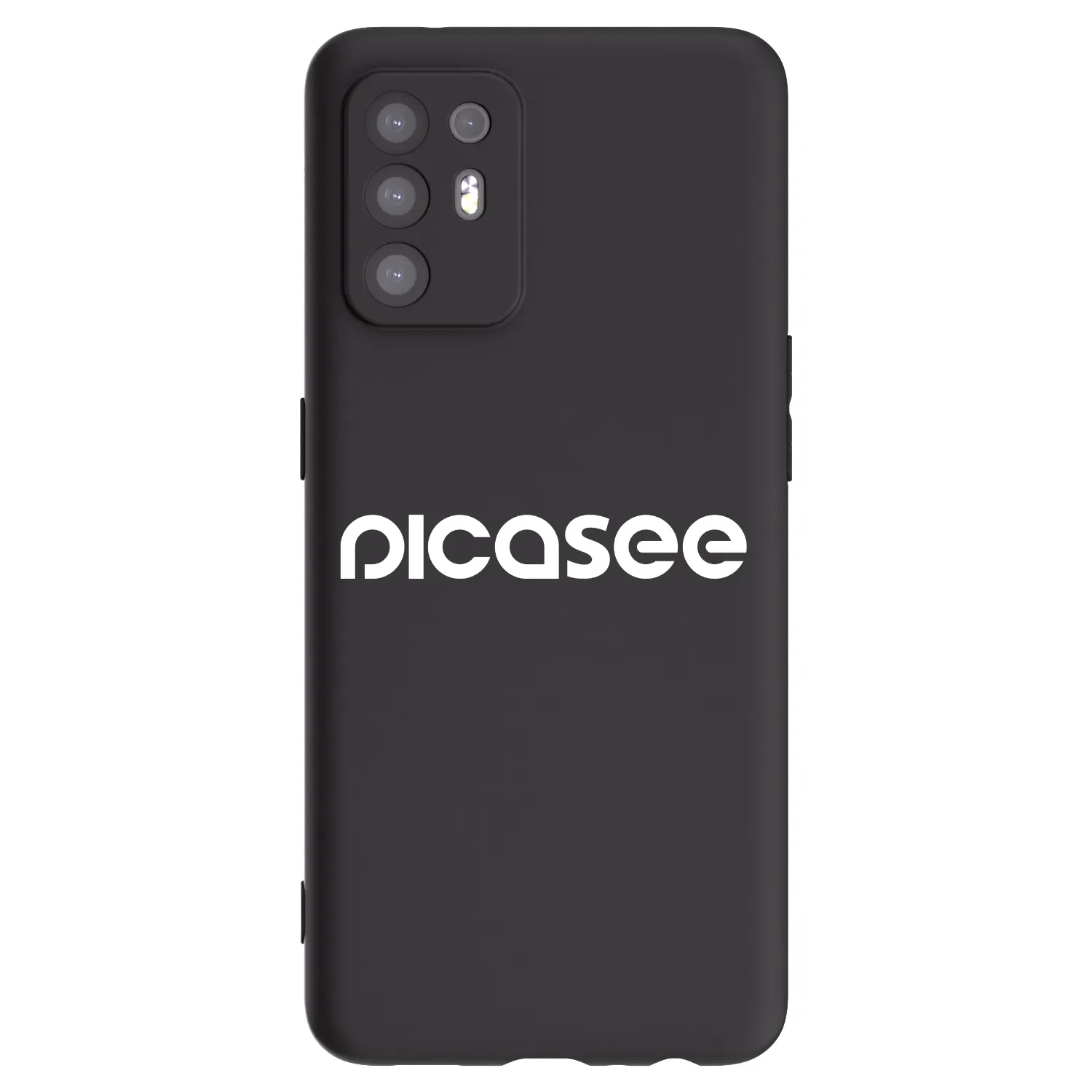 Picasee husă neagră din silicon pentru OPPO A94 5G - Picasee - new logo - white