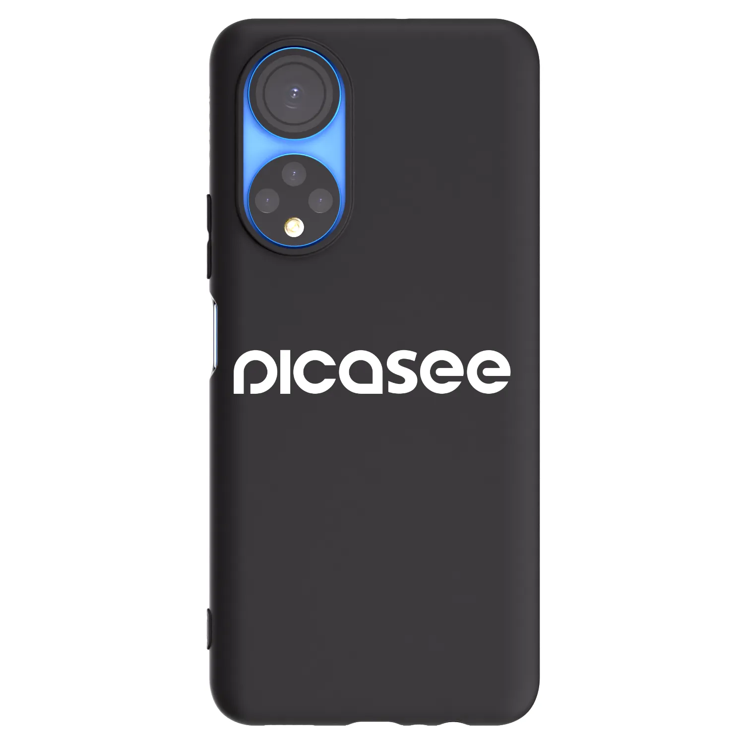 Picasee husă neagră din silicon pentru Honor X7 - Picasee - new logo - white