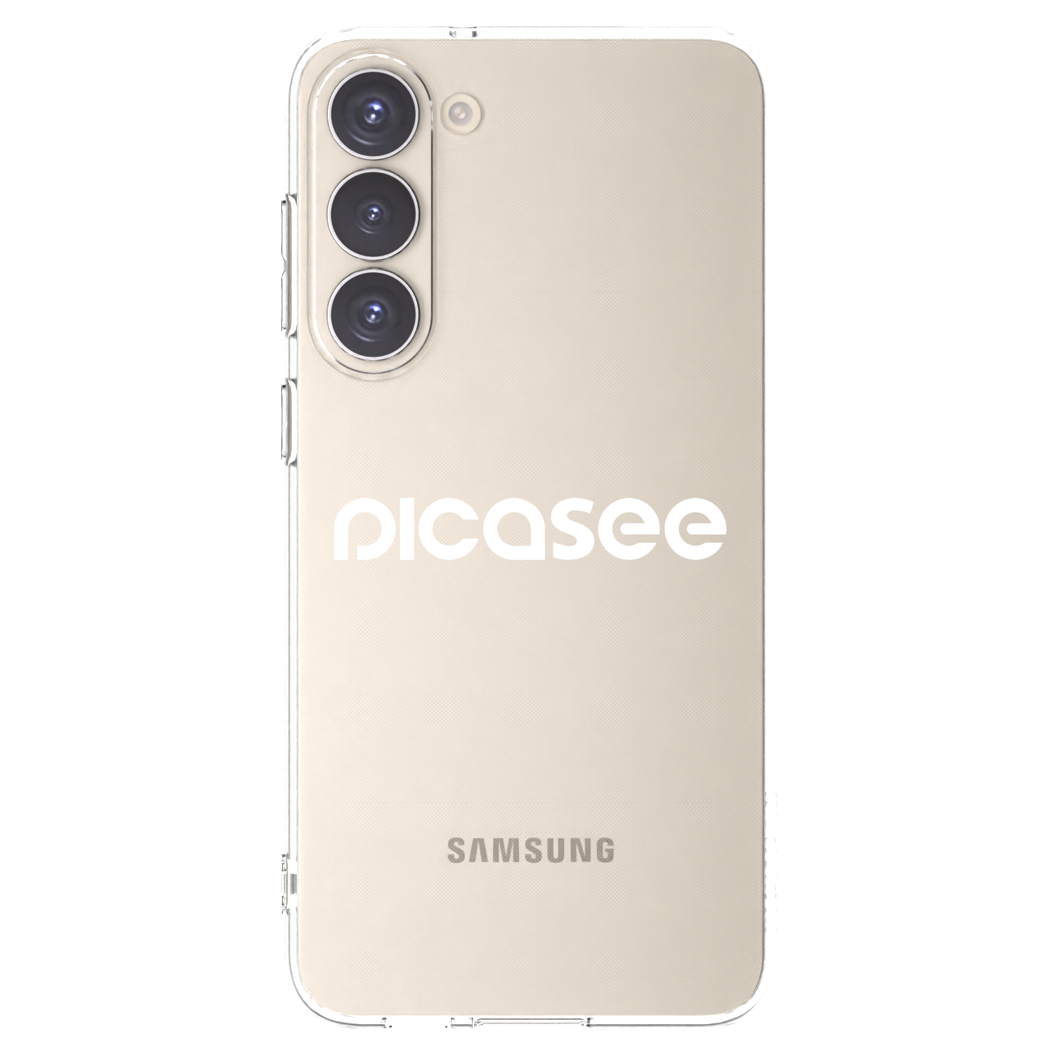 Picasee husă transparentă din silicon pentru Samsung Galaxy S23+ 5G - Picasee - new logo - white