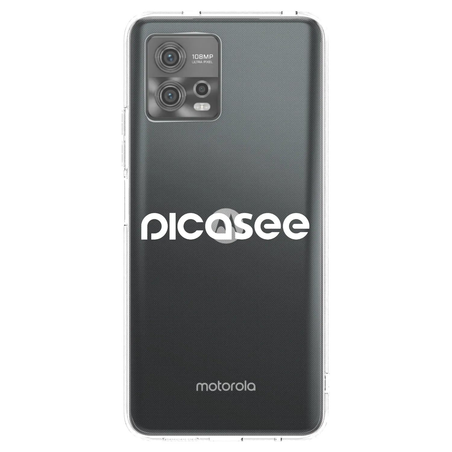 Picasee husă transparentă din silicon pentru Motorola Moto G72 - Picasee - new logo - white